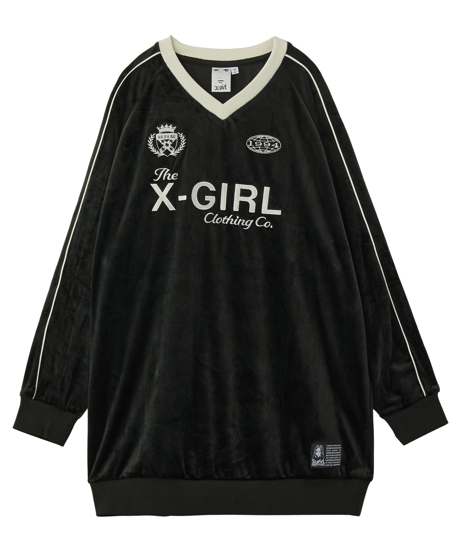 VELOUR GAME SHIRT DRESS