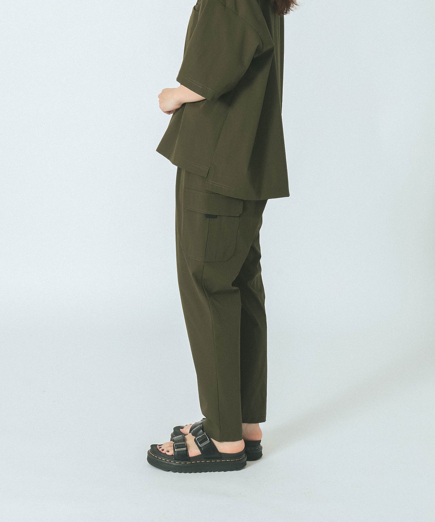 THOUSAND MILE×GENE HEAVENS/SHORT SLEEVE  POCKET TOP & CARGO TAPERED PANTS SET UP