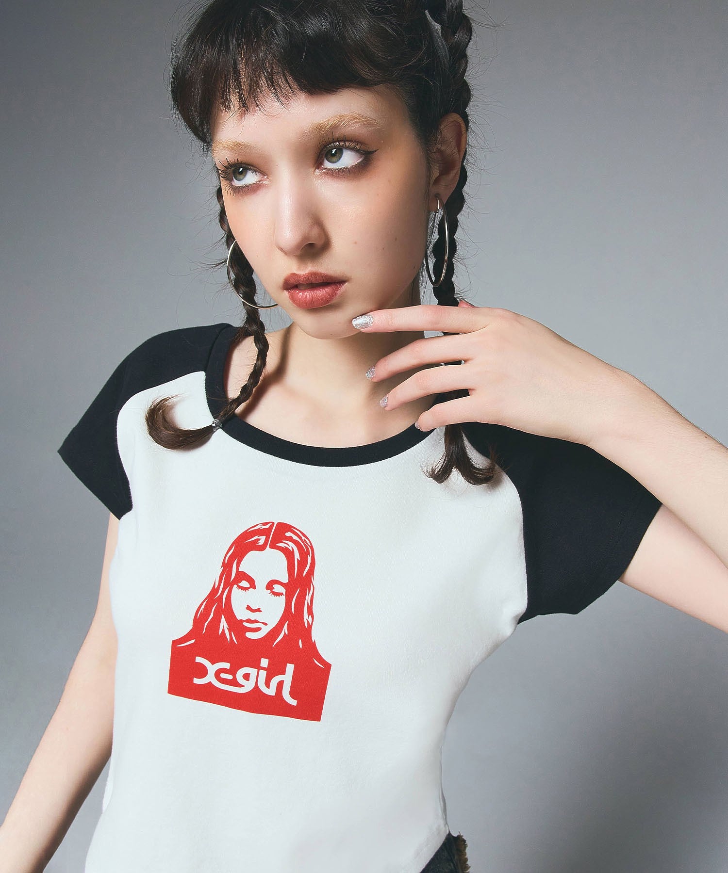 FACE RAGLAN S/S BABY TEE