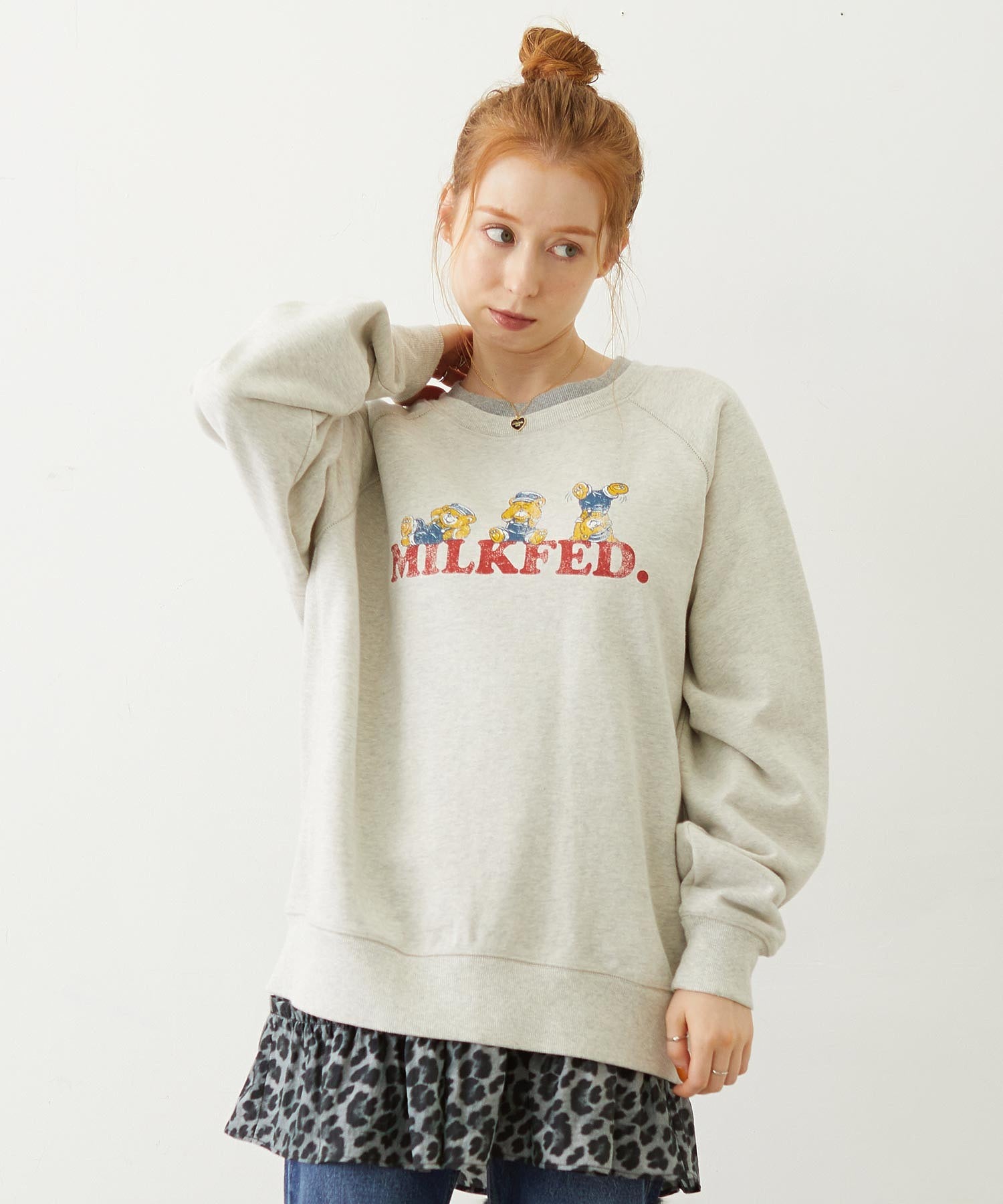 M.FEDDY DOUBLE COLLAR SWEAT TOP