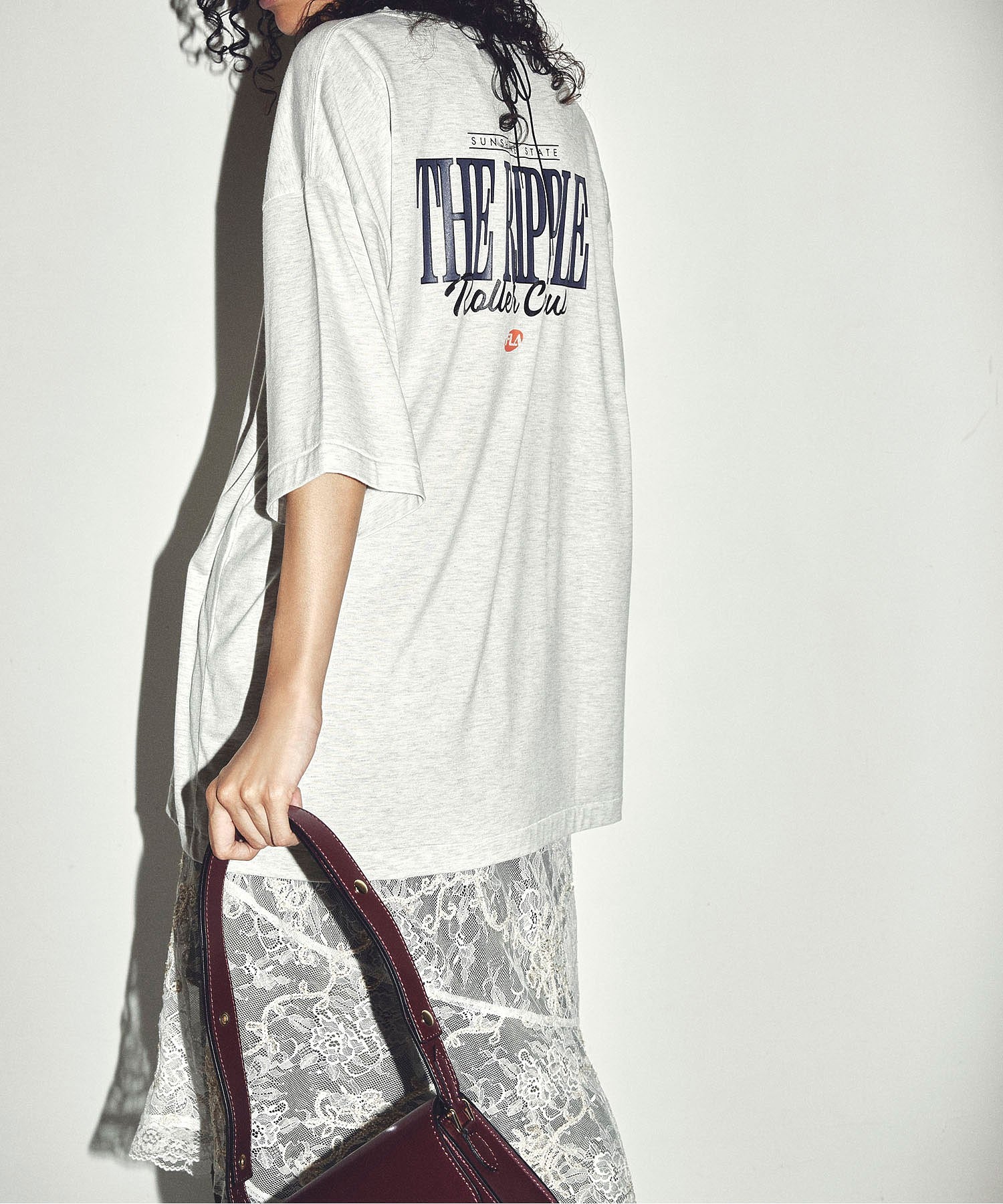 CREOLME/EMBROIDERY SHEER SKIRT