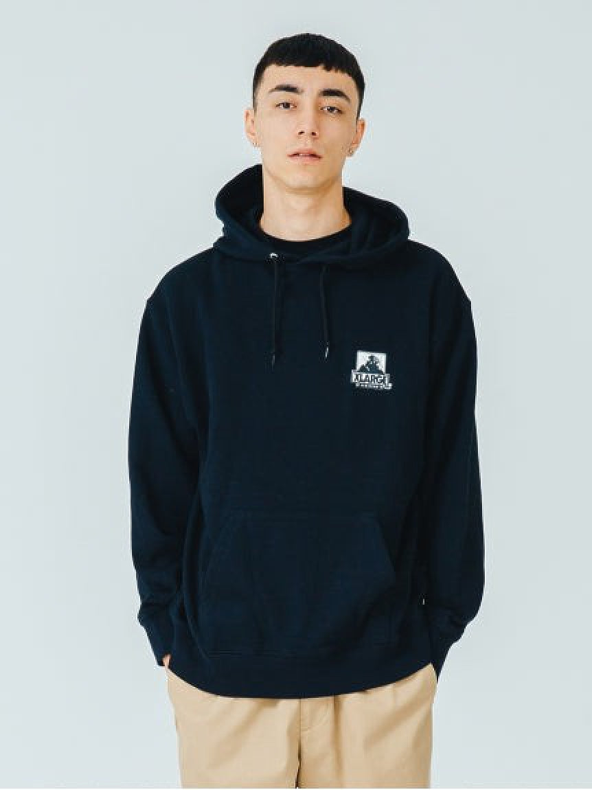 【XLARGE×D*FACE】STRIPE SKULL RENDER PULLOVER HOODED SWEAT
