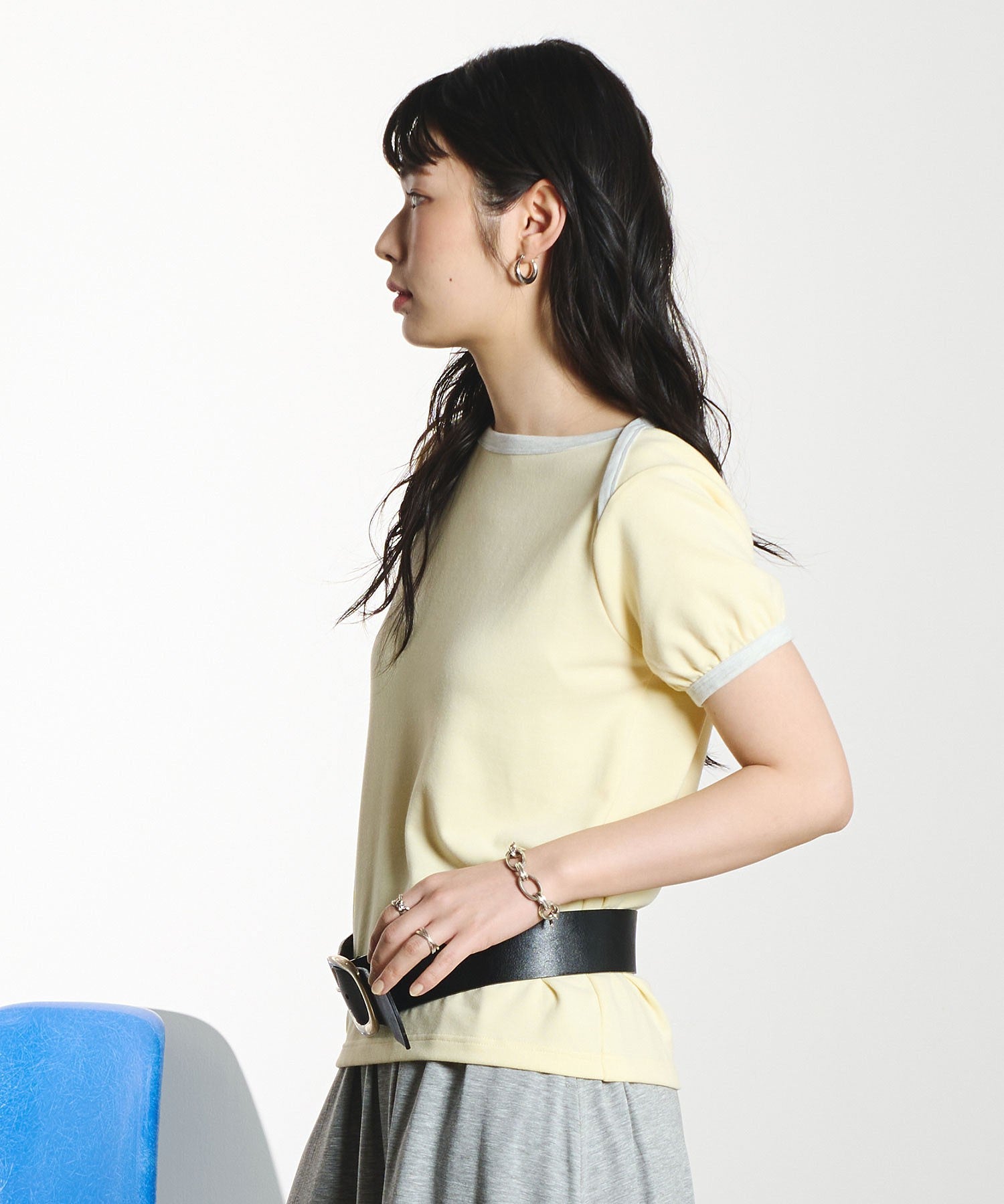 RAGLAN PIPING TEE