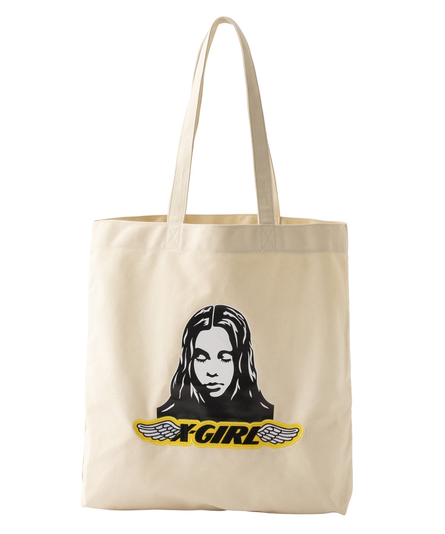 ANGEL FACE PATCH TOTE BAG