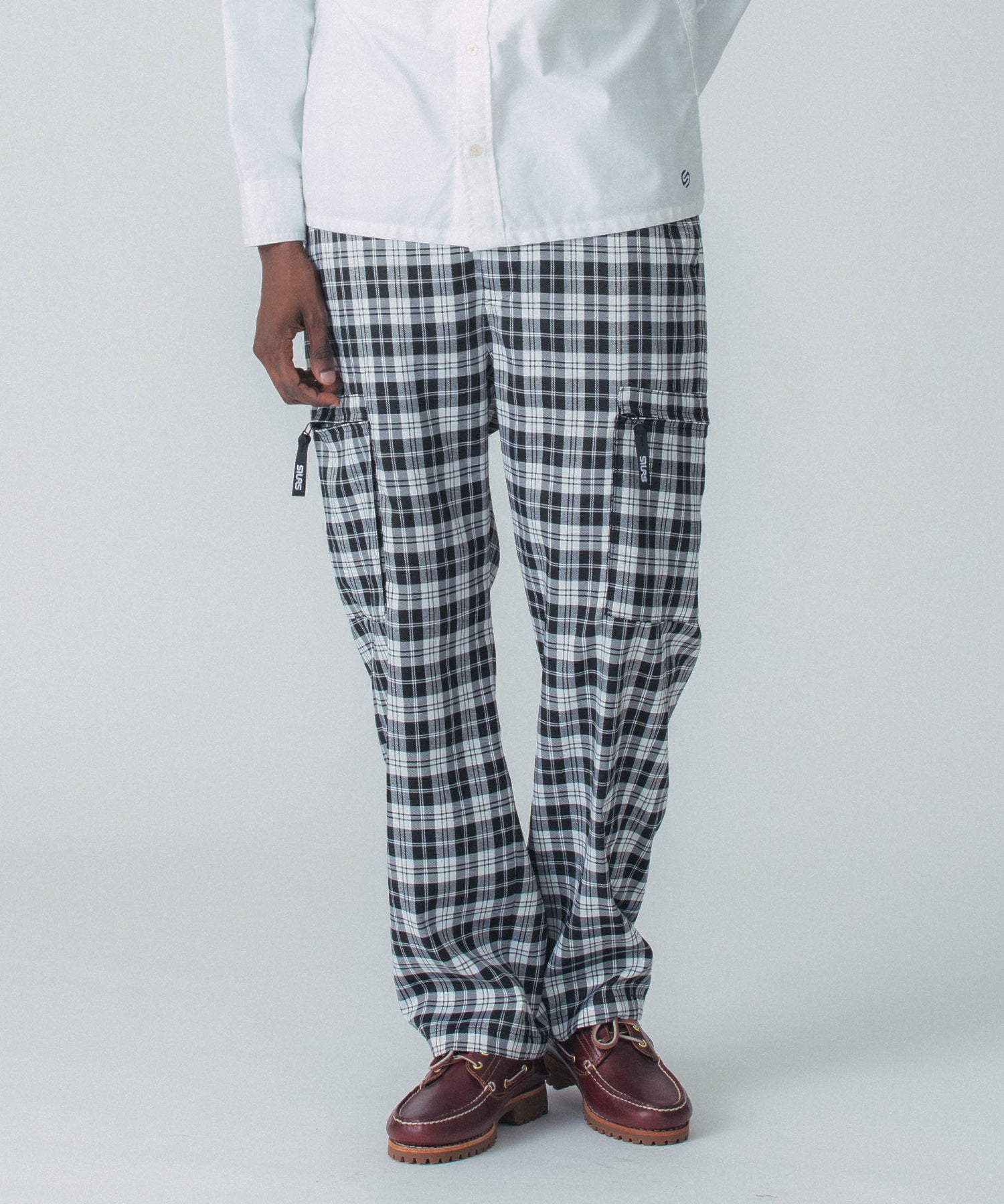 PLAID CARGO PANTS