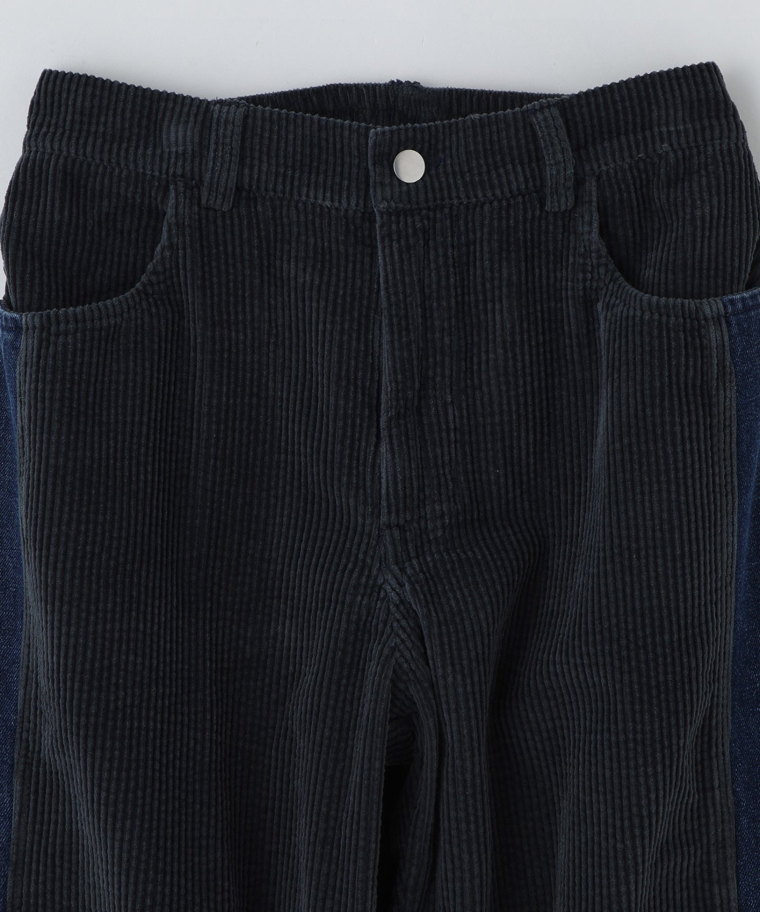 PAS UNE MARQUE/パ・ズュヌ・マルク/Double Paneled Denim Pant PAS-595