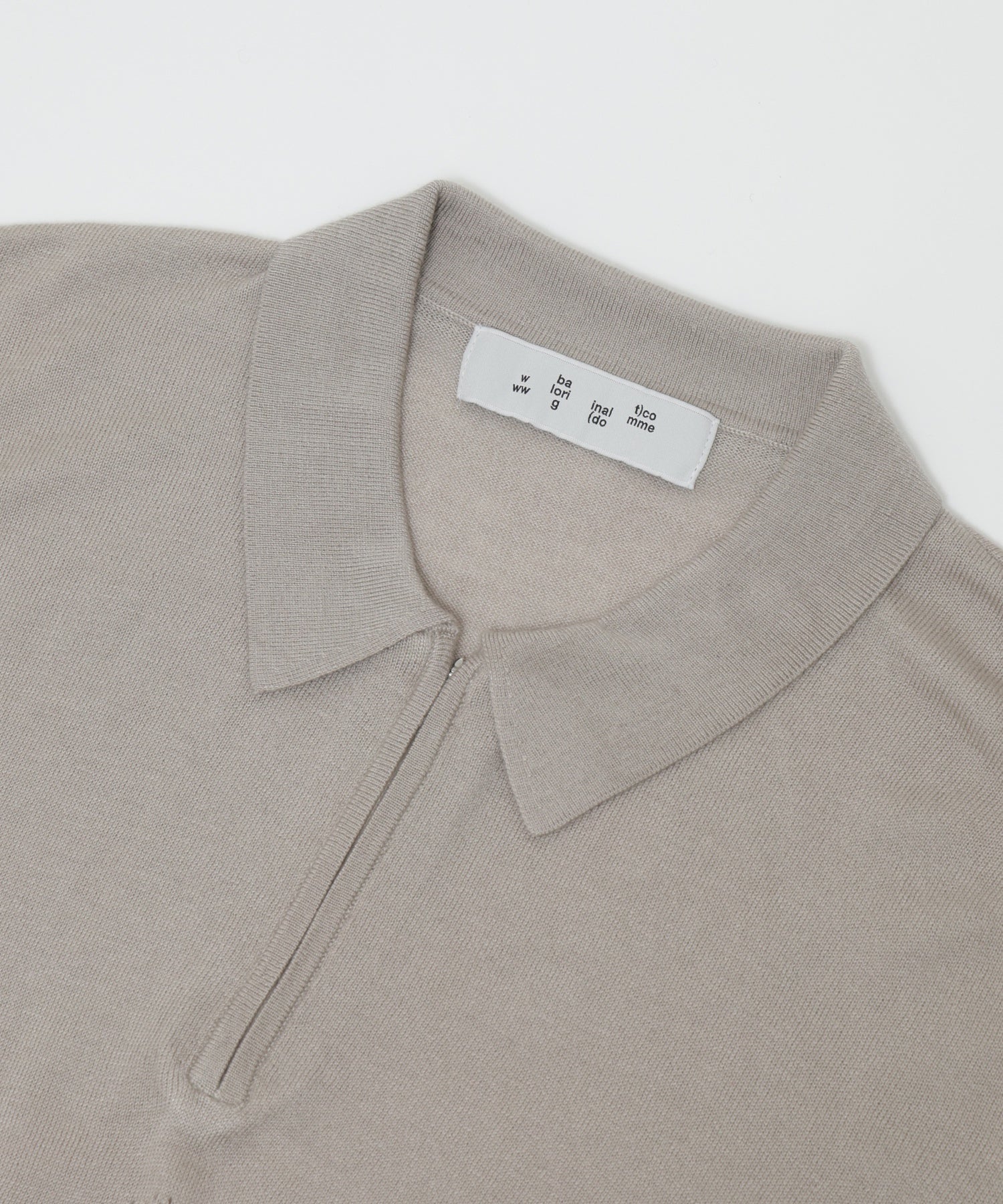 BAL/バル/VENTILATION MESH KNIT ZIP POLO SS BAL-2194