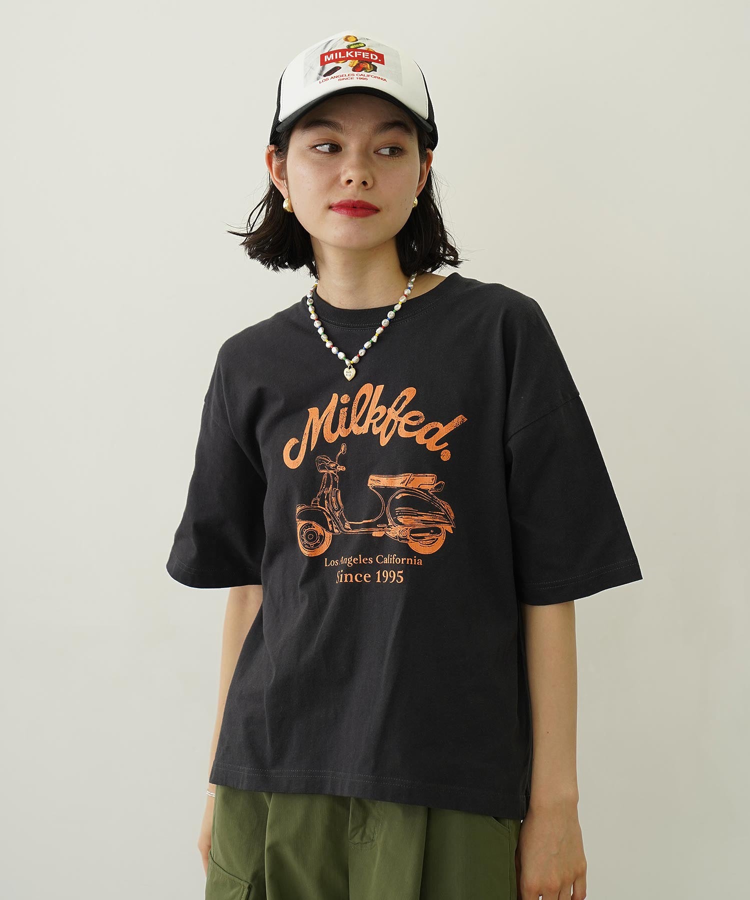 BIKE CRACK PRINT WIDE S/S TEE