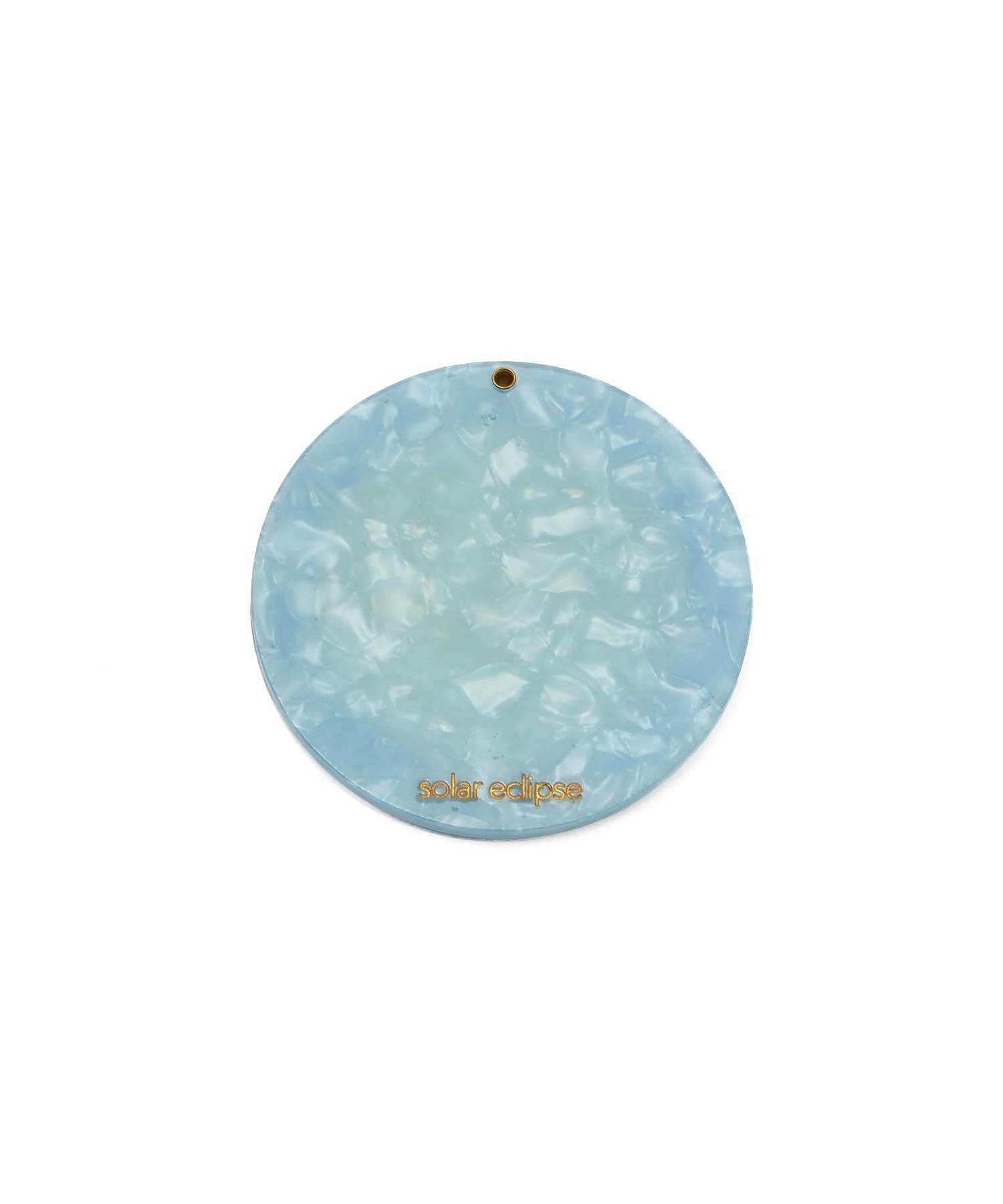 SOLAR ECLIPSE/HAND-PAINTED COMPACT MIRROR