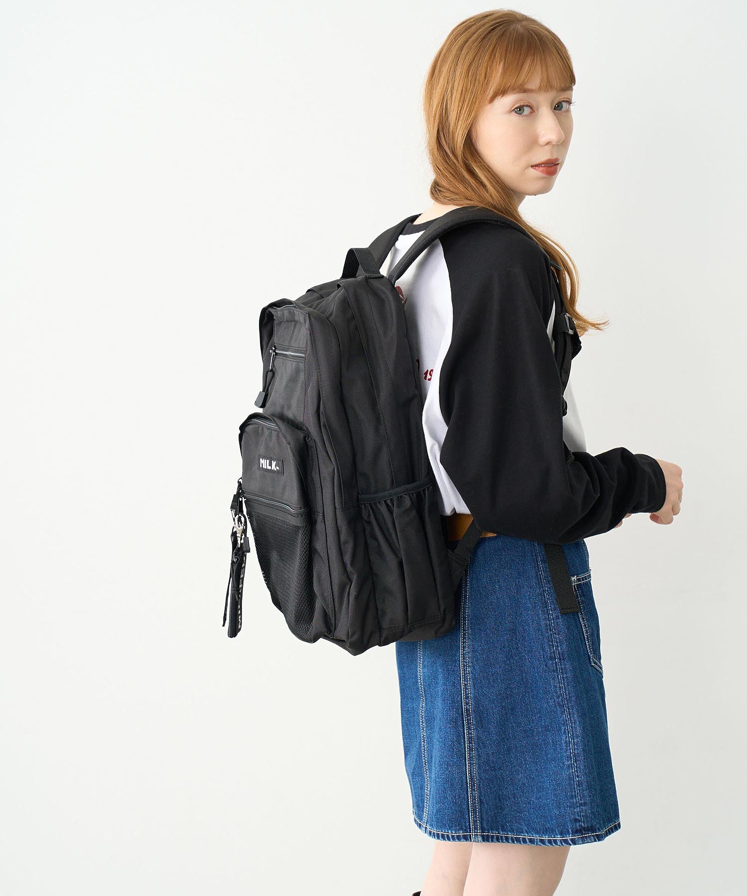 【定番】W ZIP BACKPACK MILKFED.