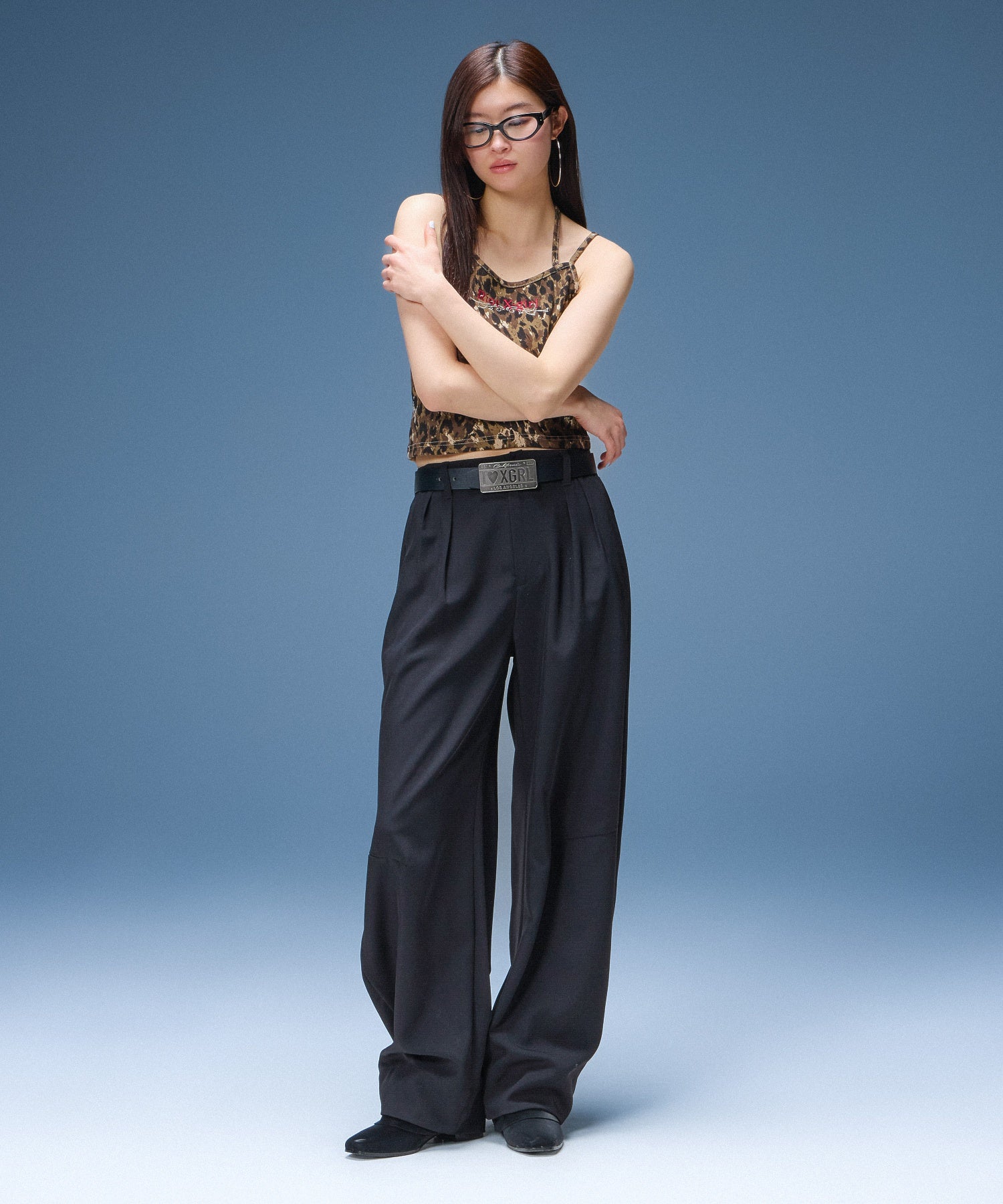 BARREL LEG SLACKS