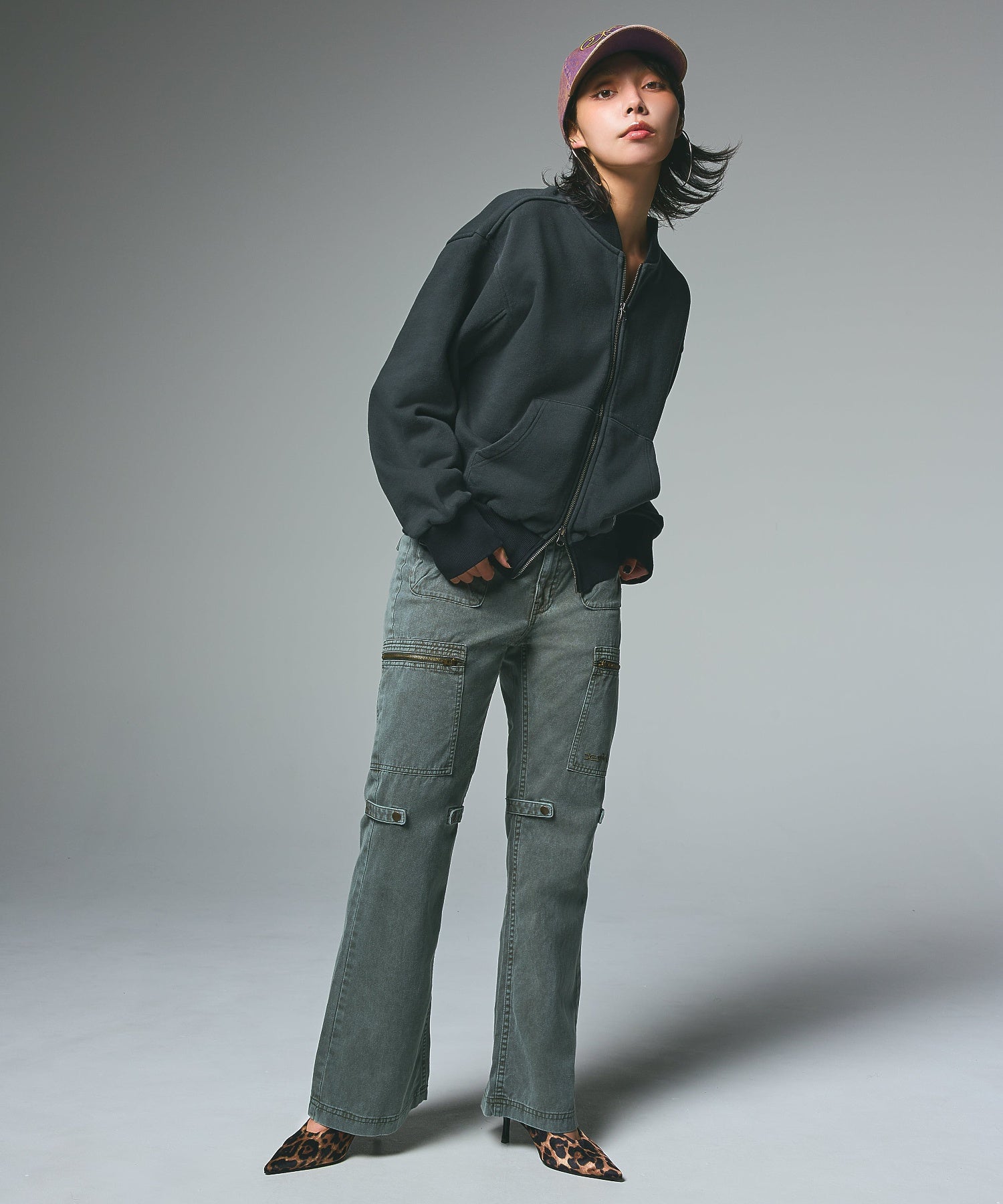 ZIP UP SWEAT BLOUSON
