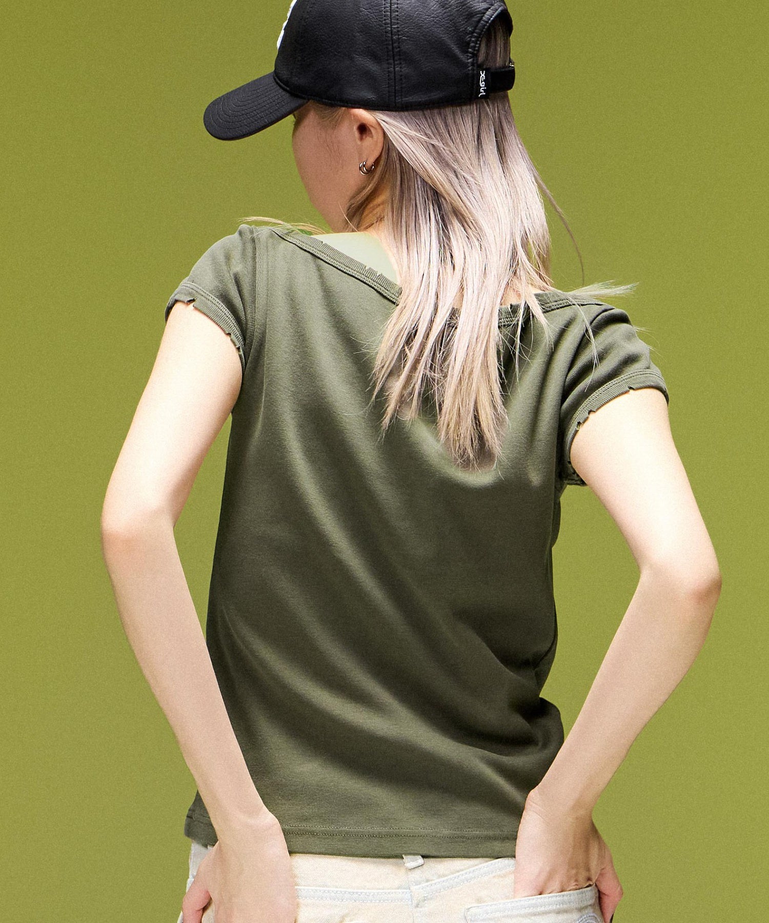 FADED BOAT NECK S/S BABY TEE