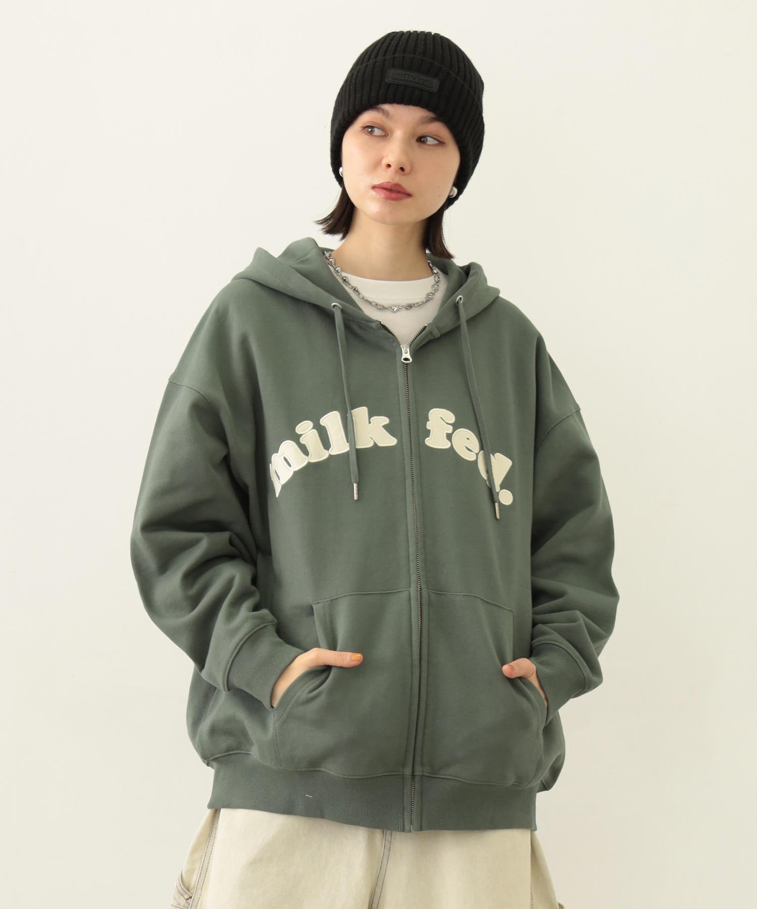 ARCH COOPER LOGO ZIP UP HOODIE