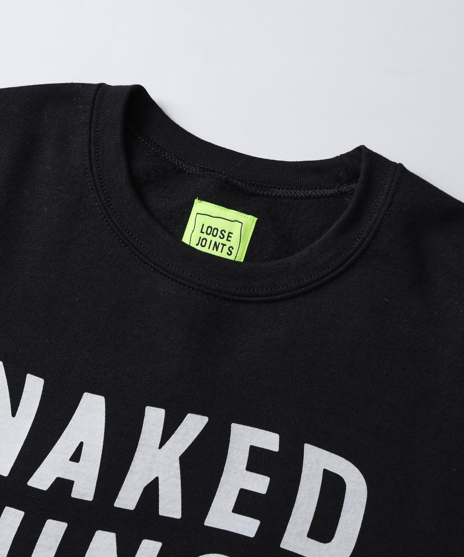 LOOSEJOINTS/ルーズジョインツ/NAKED LUNCH CREW NECK LF26FL002KO BLK