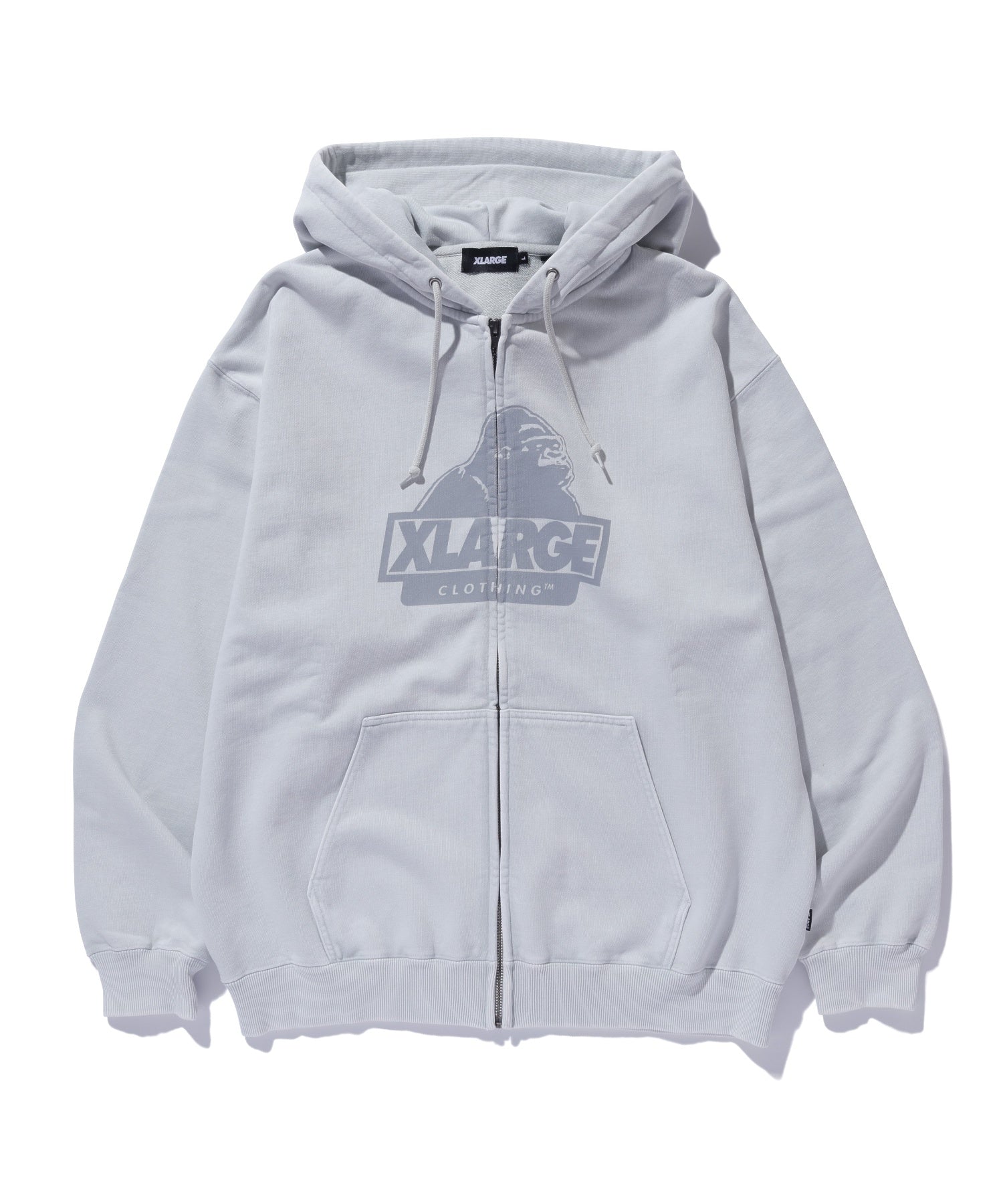 WASHED SLANTED OG ZIP HOODED SWEATSHIRT