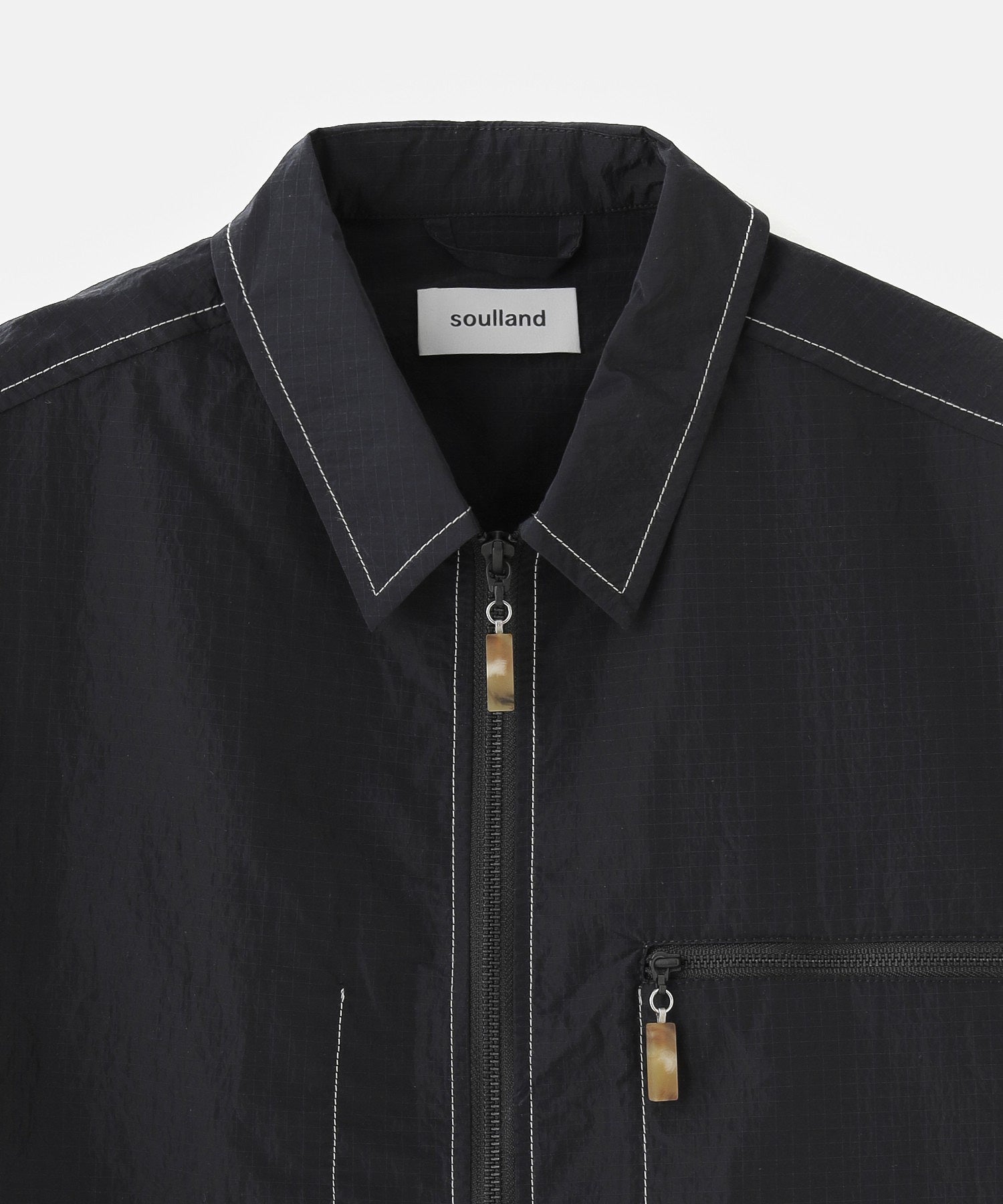 SOULLAND/ソウルランド/DERRY zip front shirt jacket/51028-1307