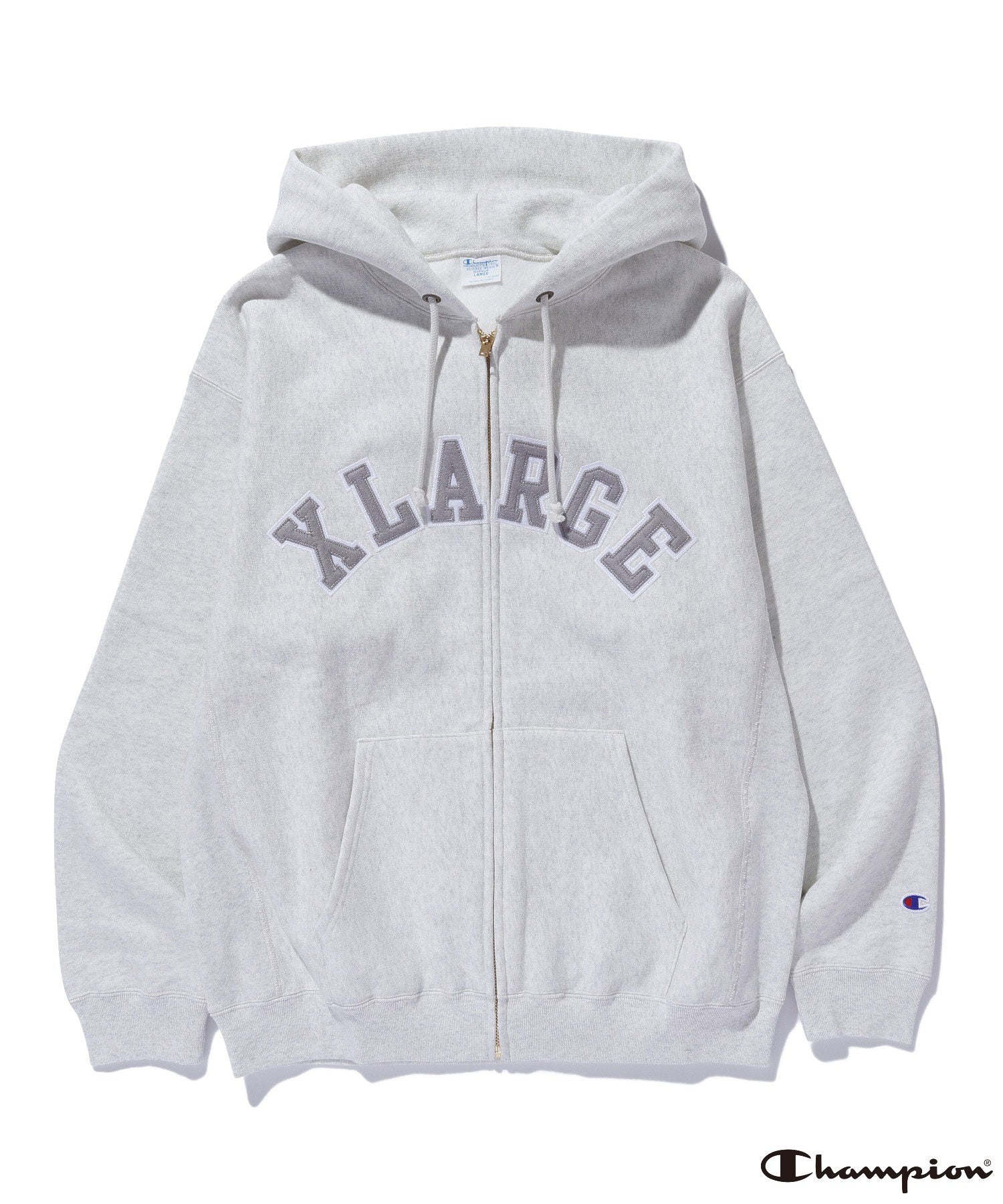 XLARGE×Champion REVERSE WEAVE ZIP HOODED SWEATSHIRT