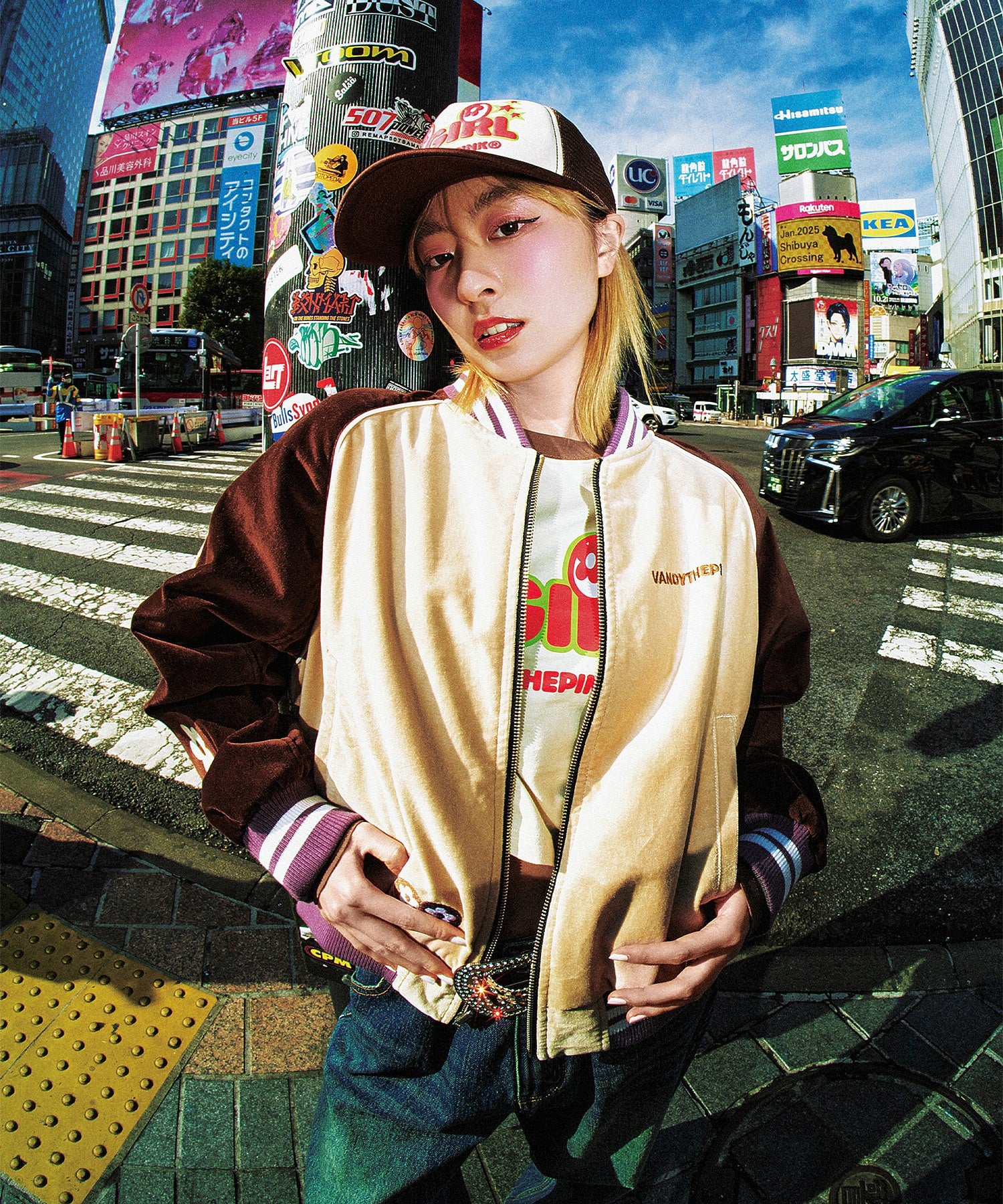 X-girl × VTP TRUCKER CAP