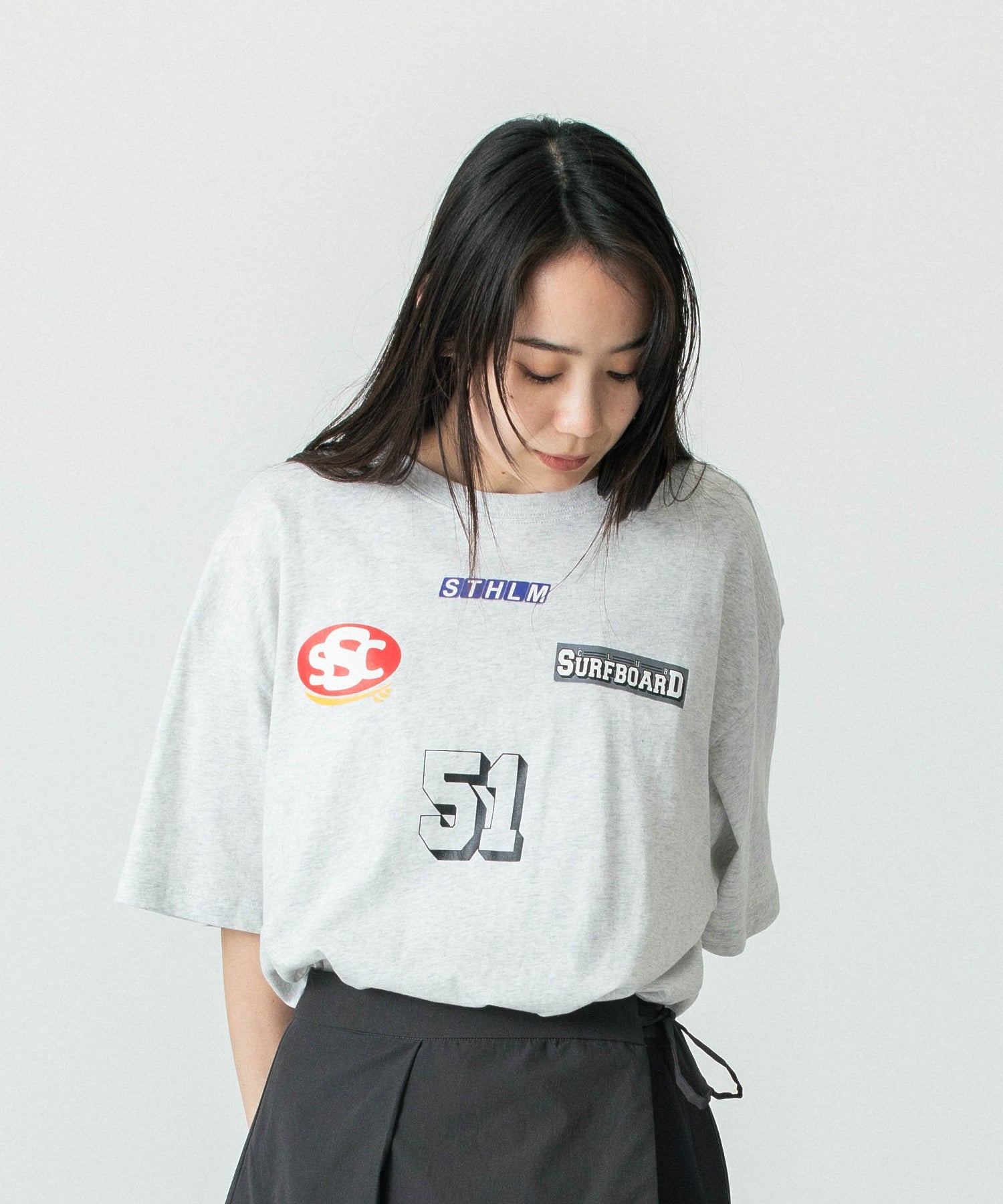 STOCKHOLM SURFBORD CLUB/ストックホルムサーフボードクラブ/Box Tee Sponsor /U1000176G94