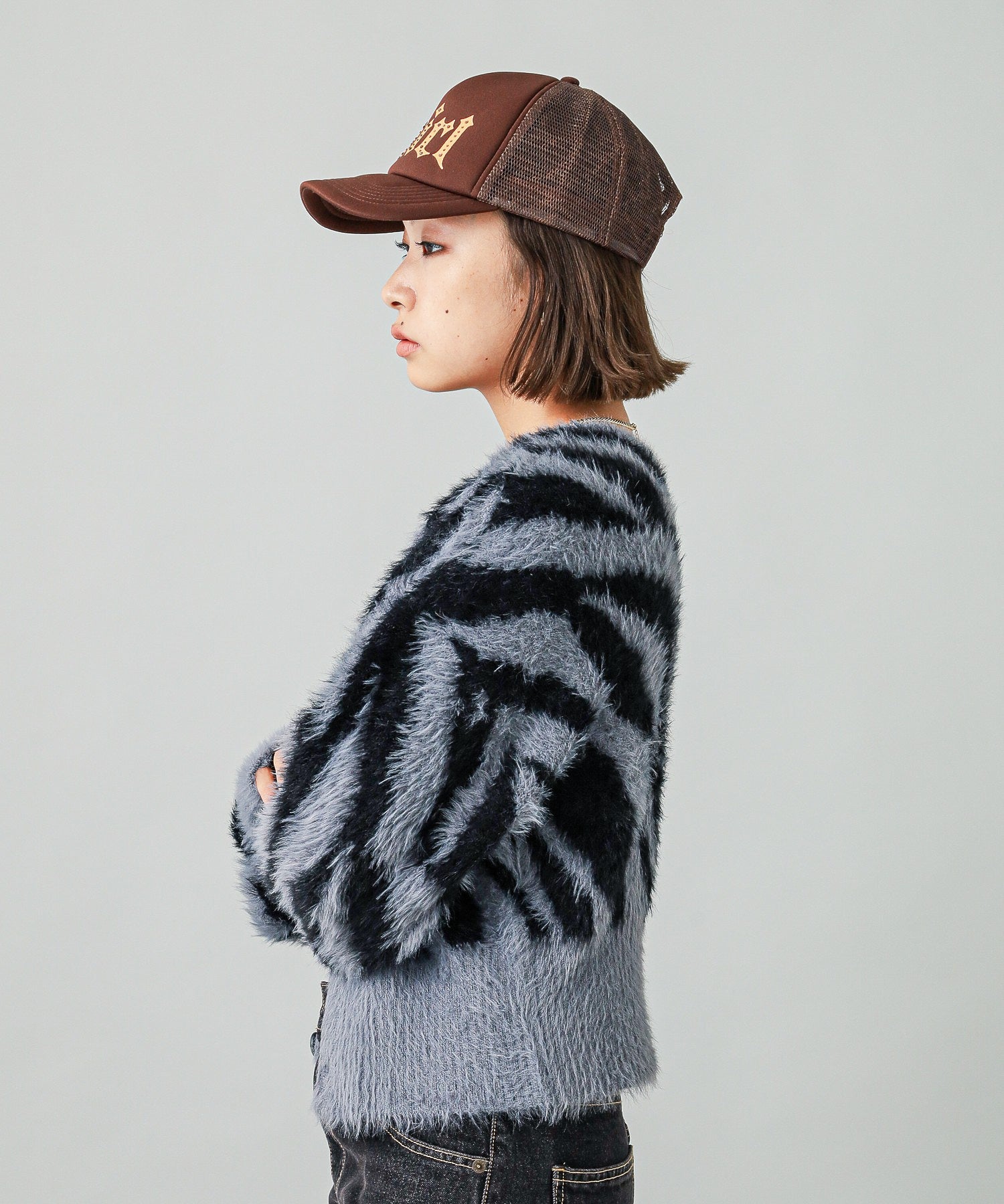 ZEBRA 2WAY KNIT CARDIGAN