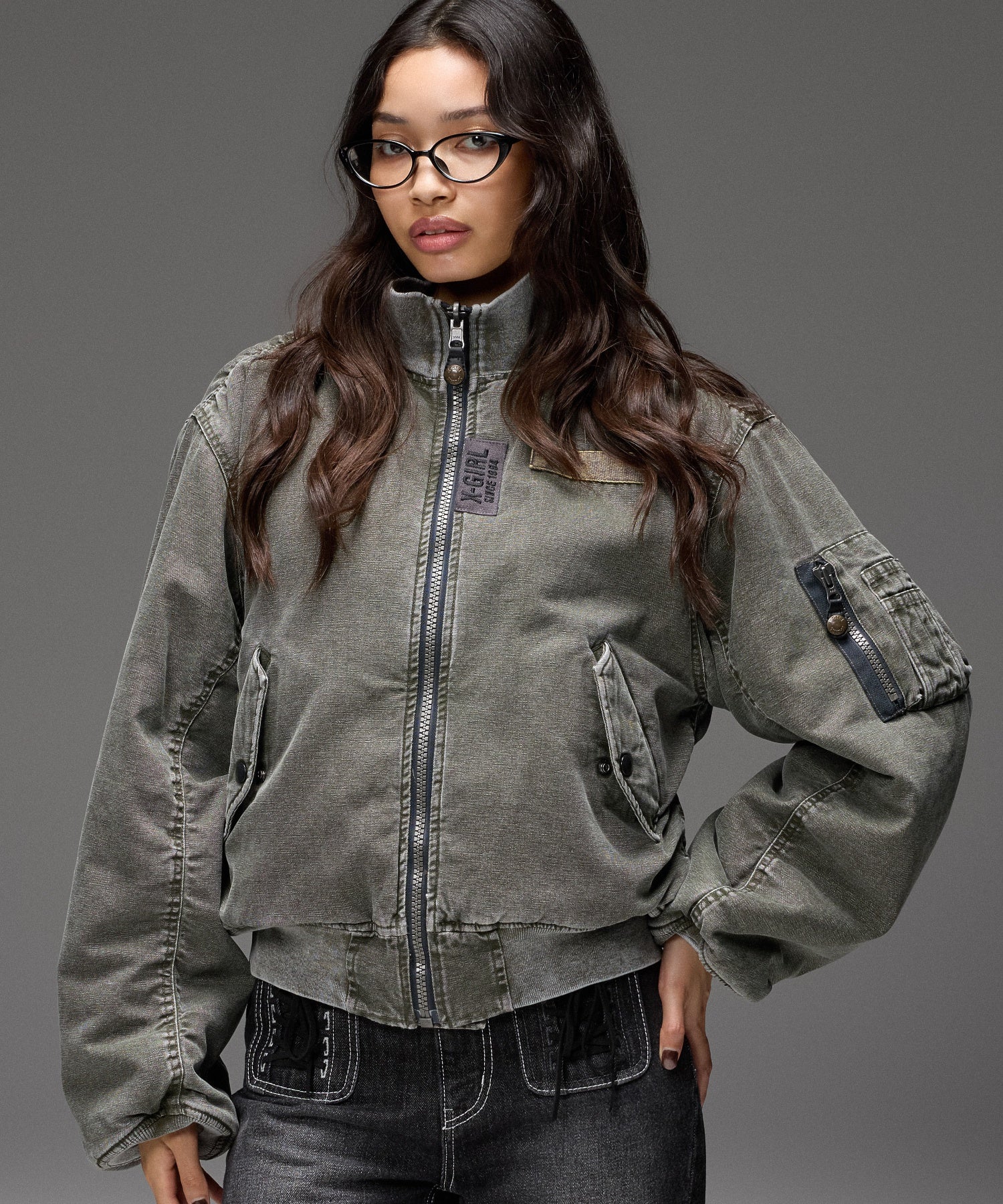 REVERSIBLE FADED MA-1 JACKET