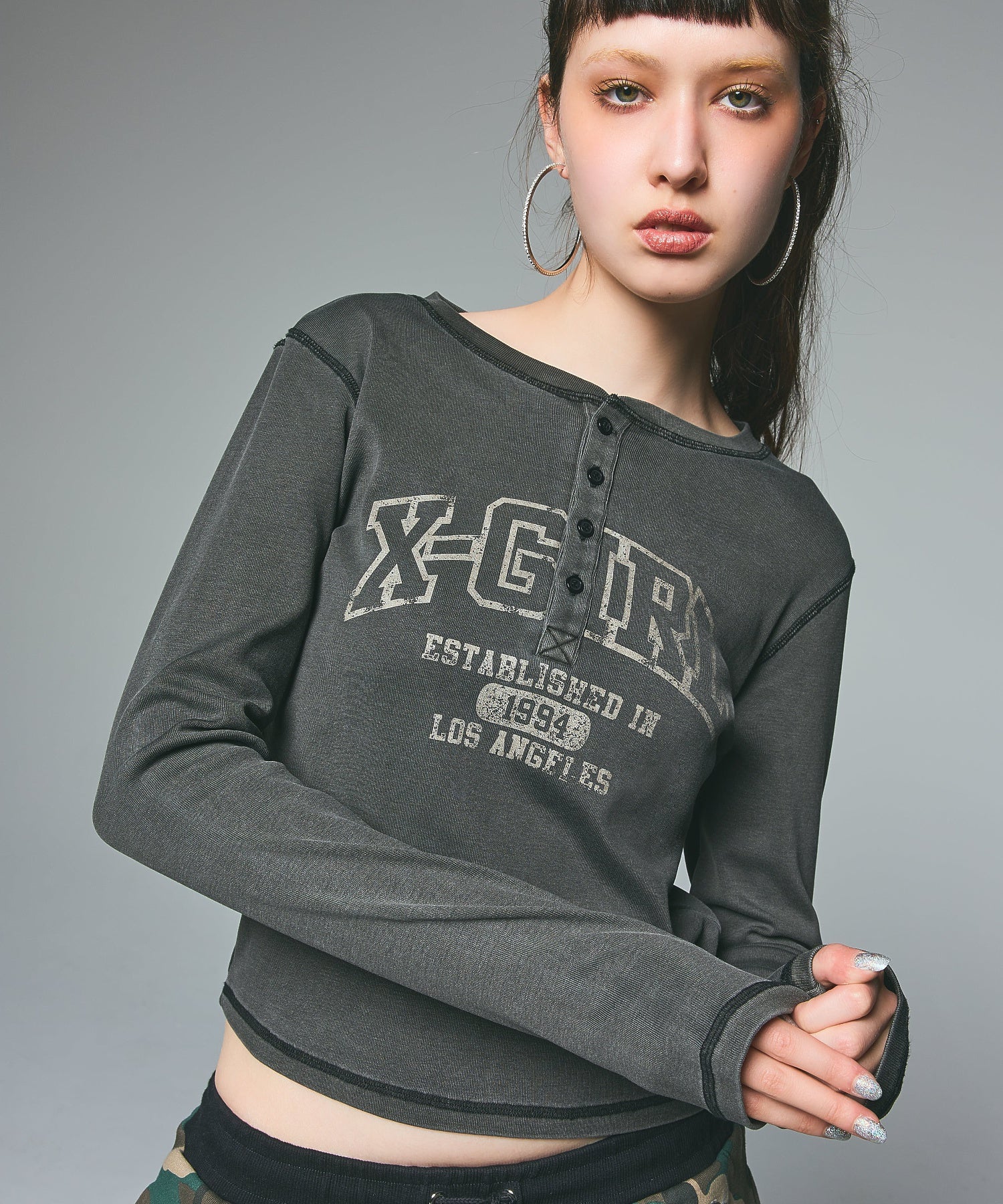 COLLEGE LOGO L/S COMPACT TOP