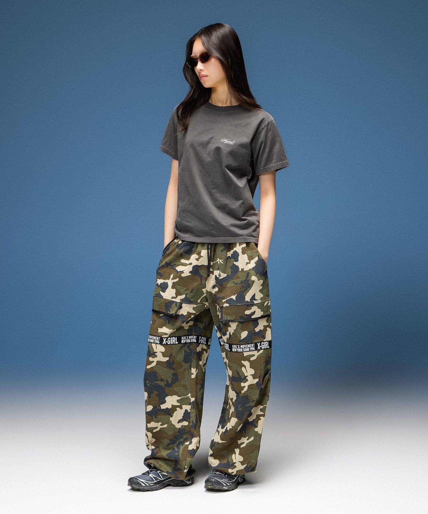 FADED LOGO AND NUMBER S/S TEE