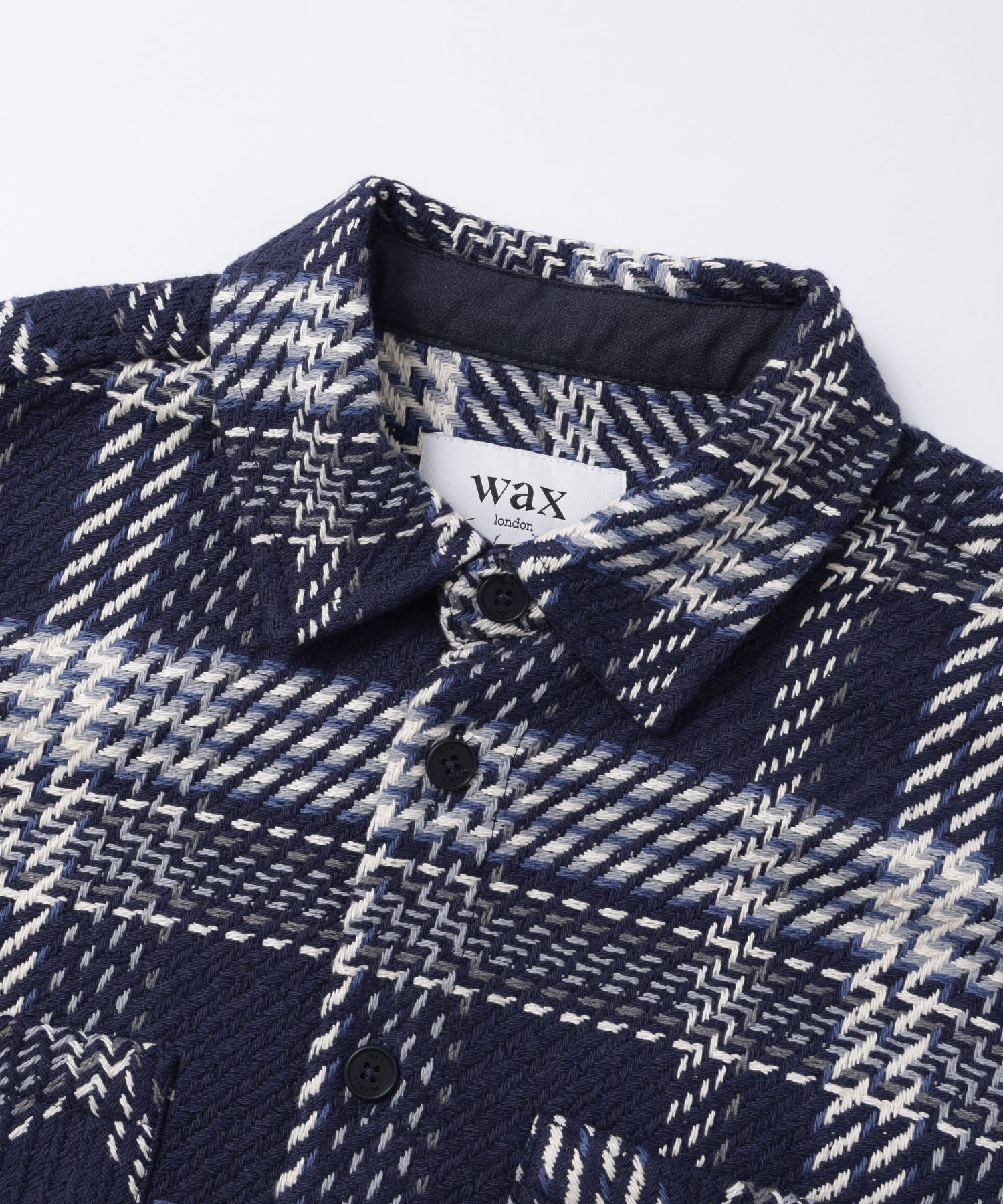 WAX LONDON/ワックスロンドン/WHITING OVERSHIRT AW26-OSH-WHI-CLW-NVE