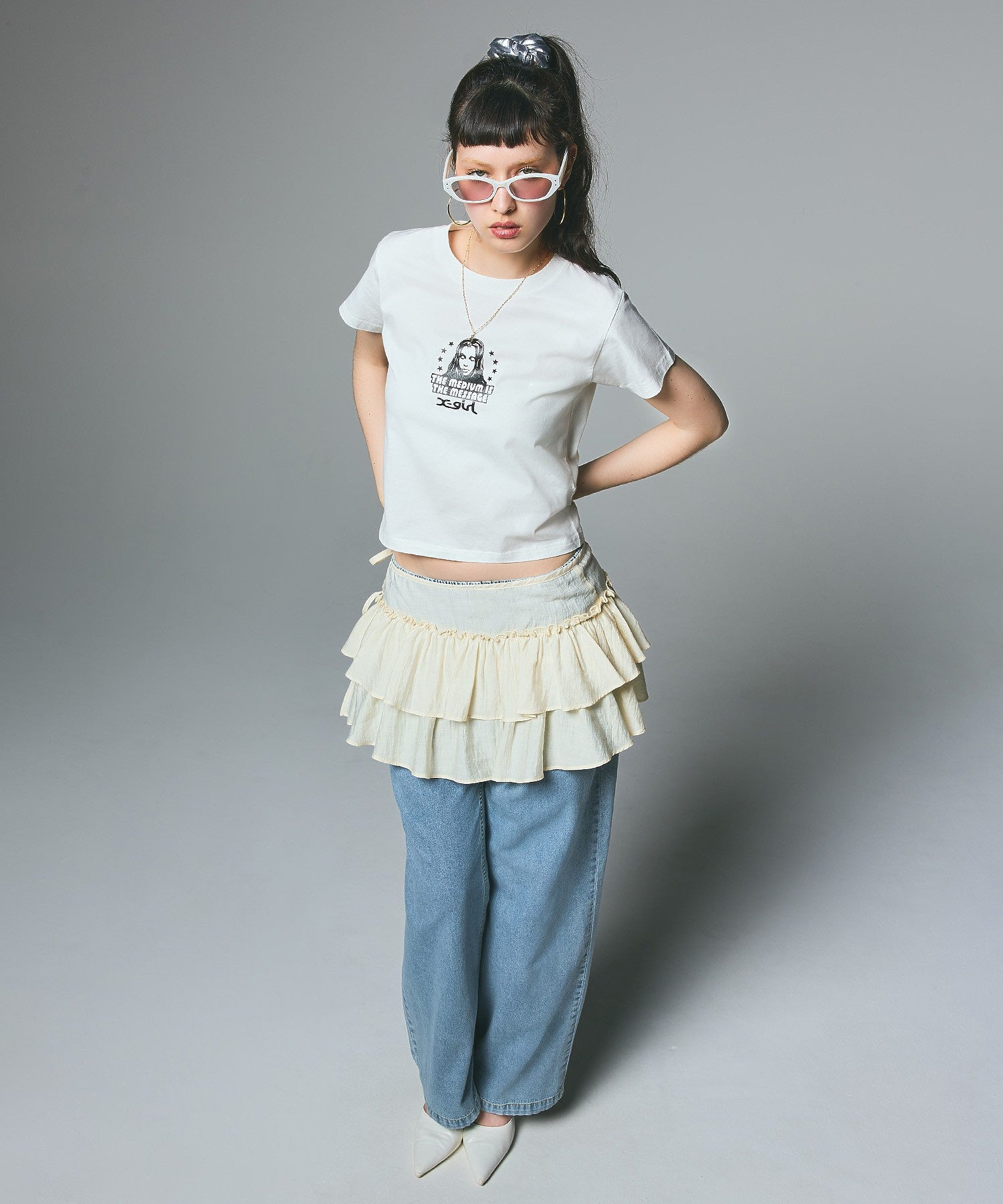 STAR AND FACE S/S BABY TEE