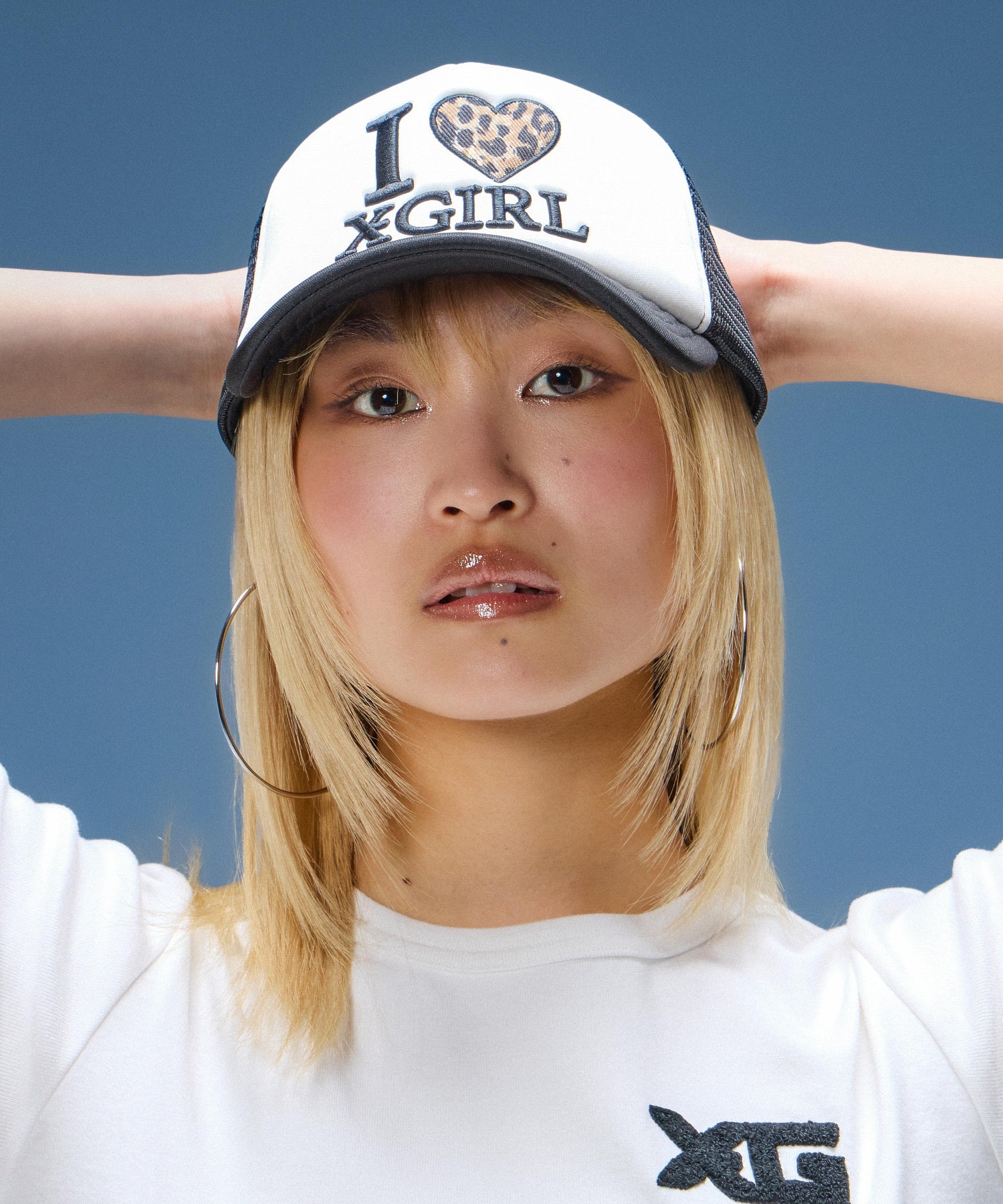 I LOVE X-GIRL TRUCKER CAP