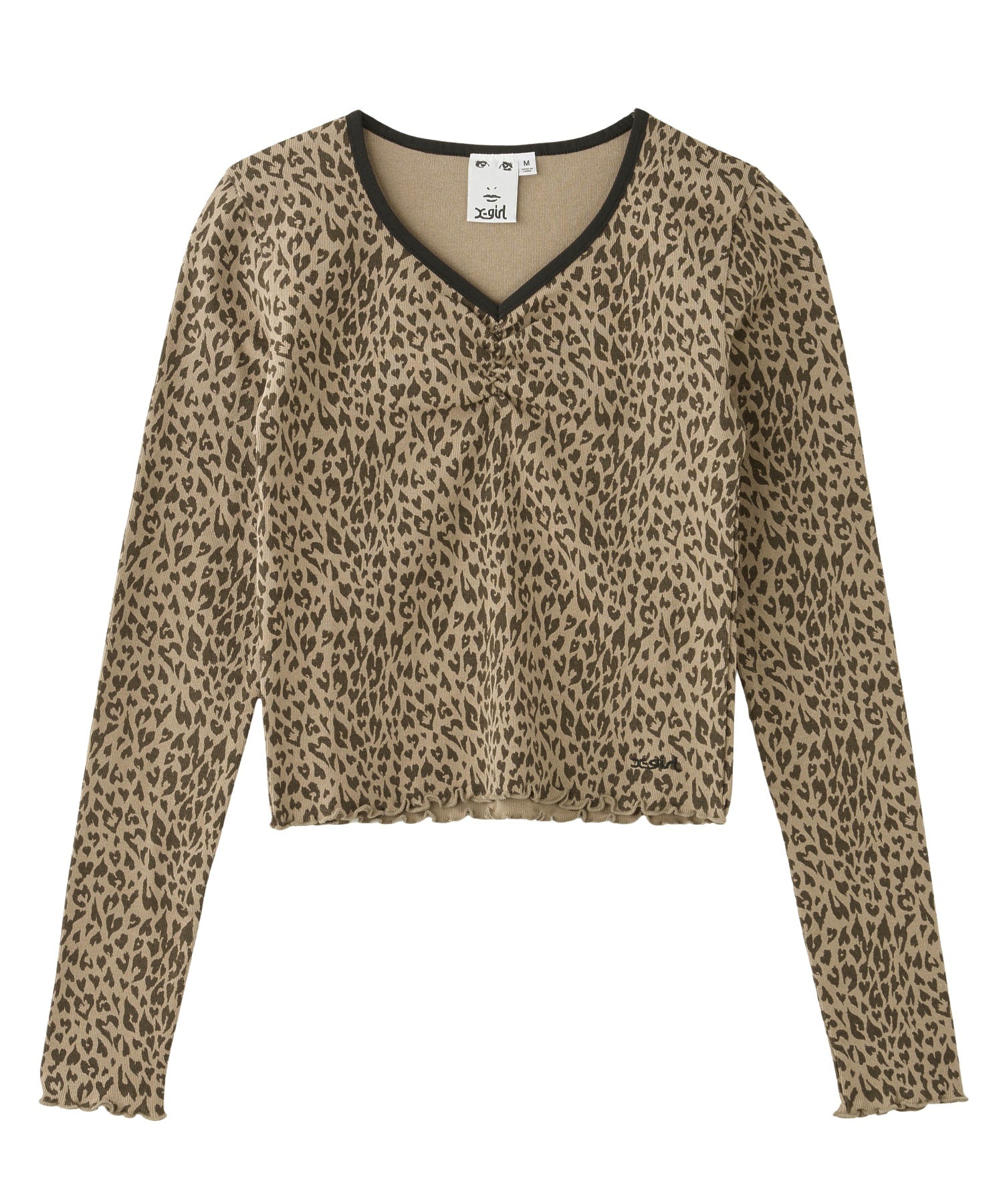 FRONT GATHERED L/S BABY TEE
