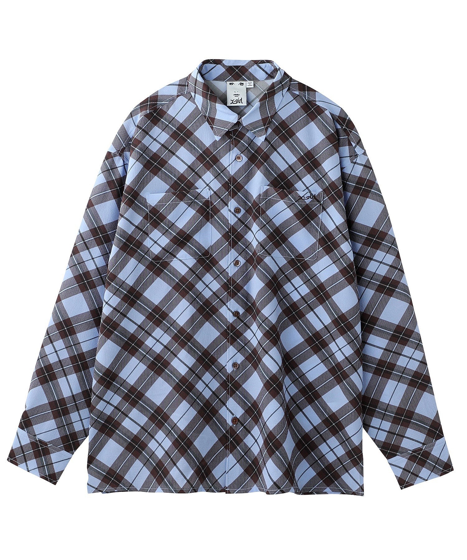 DIAMOND PLAID SHIRT X-girl