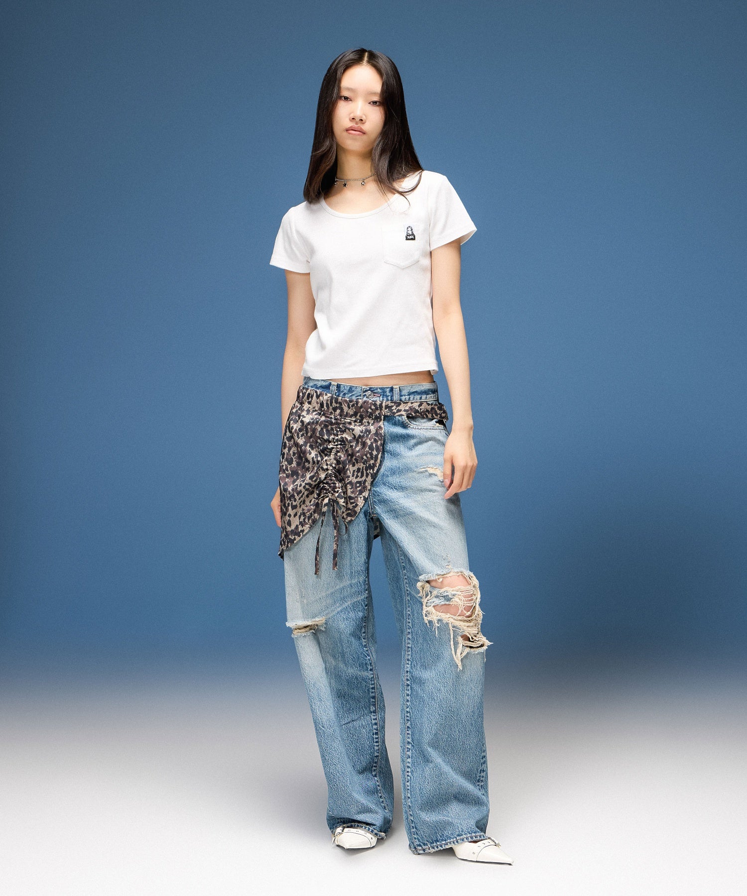 FACE LABEL S/S BABY TEE