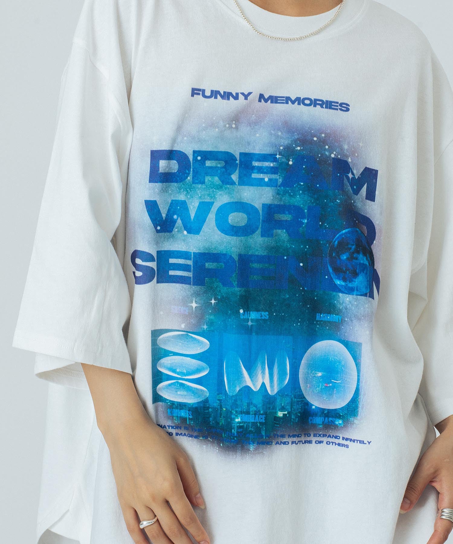 OKIRAKU×ROSEBUD/GRAPHIC BIG TEE