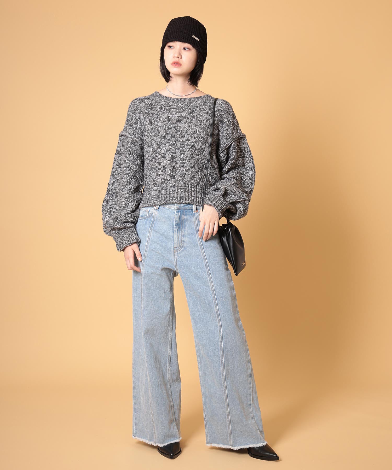 ミックスニットプルオーバー