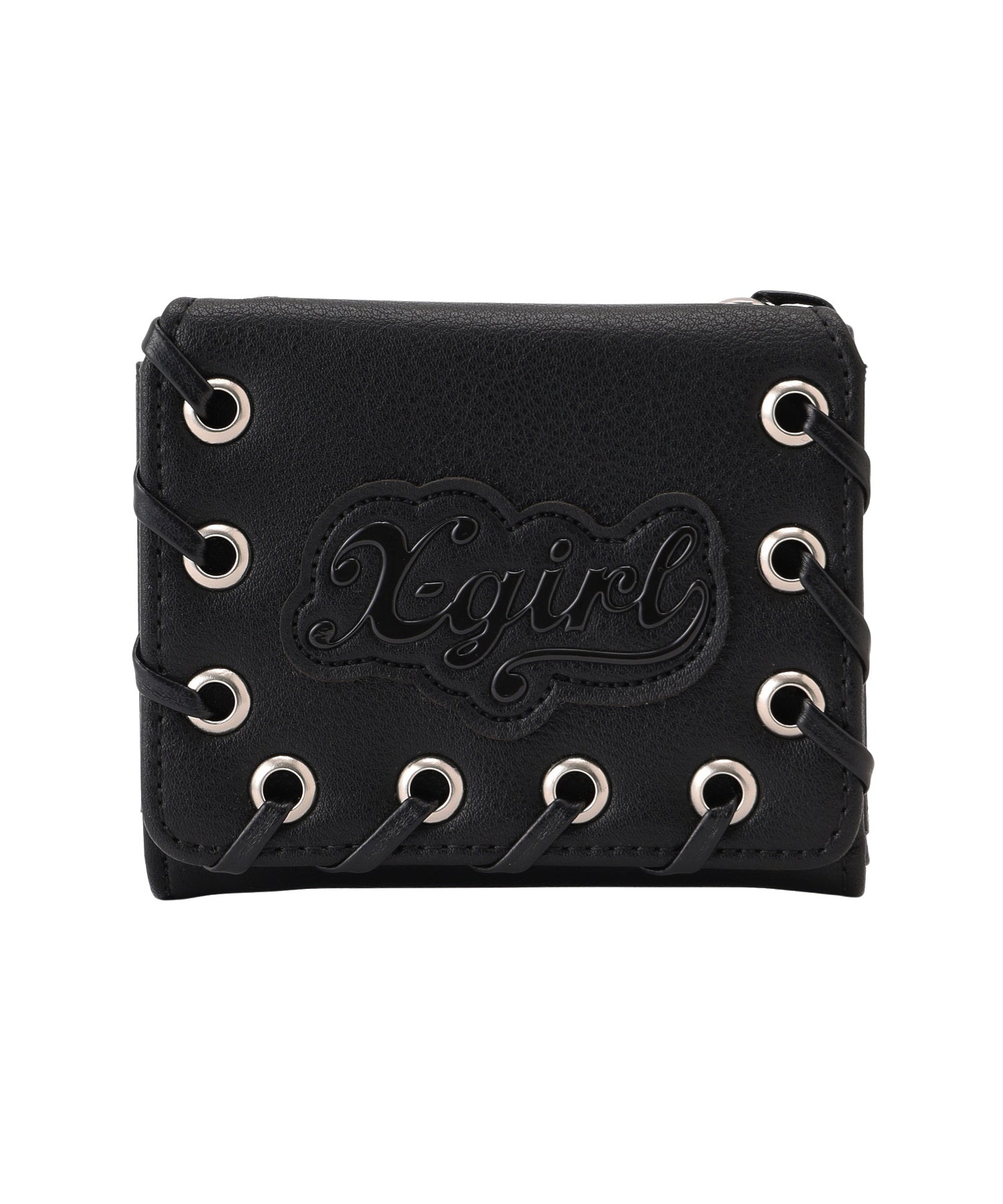 FAUX LEATHER PATCH WALLET
