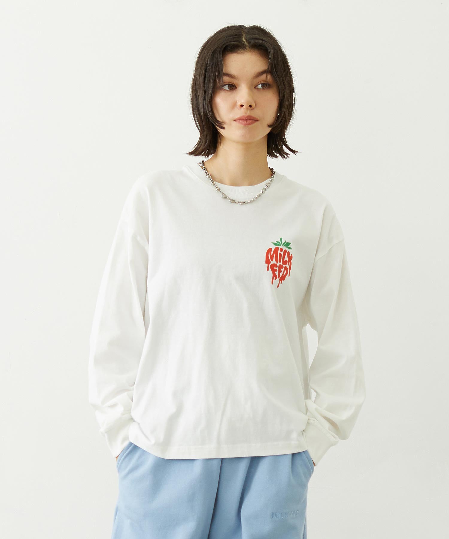 MELTY STRAWBERRY WIDE L/S TEE