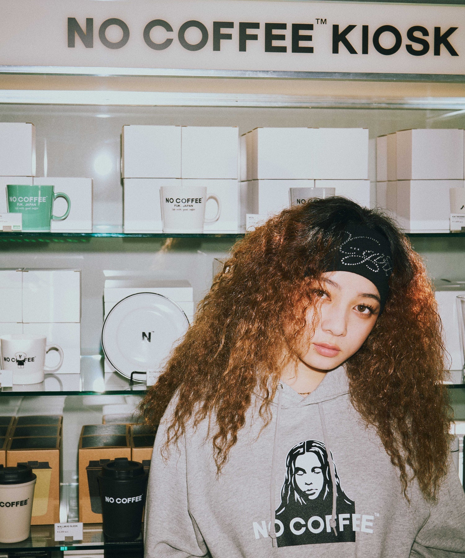 X-girl x NO COFFEE SWEAT HOODIE