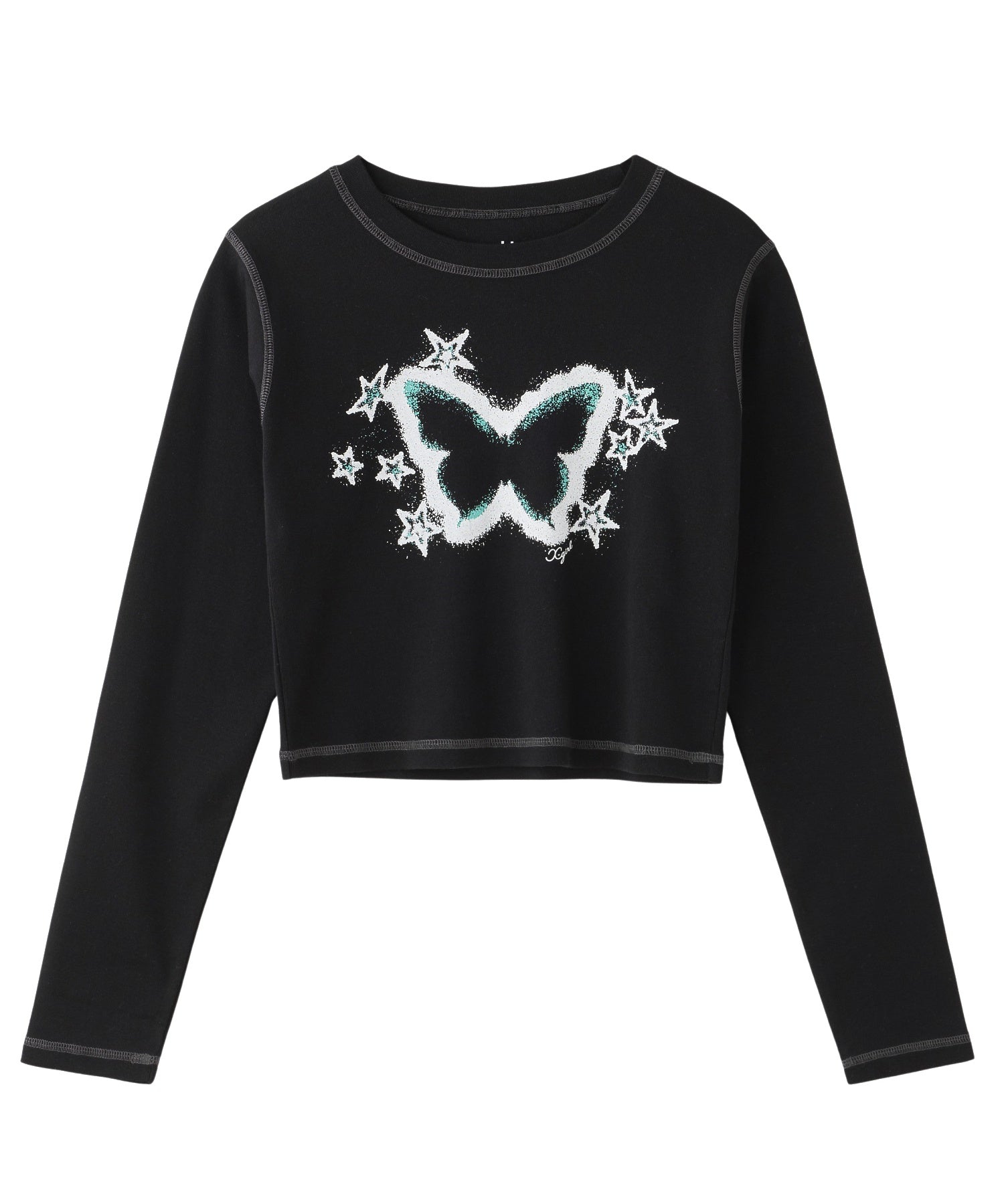 STAR FLUTTER BUTTERFLY L/S BABY TEE