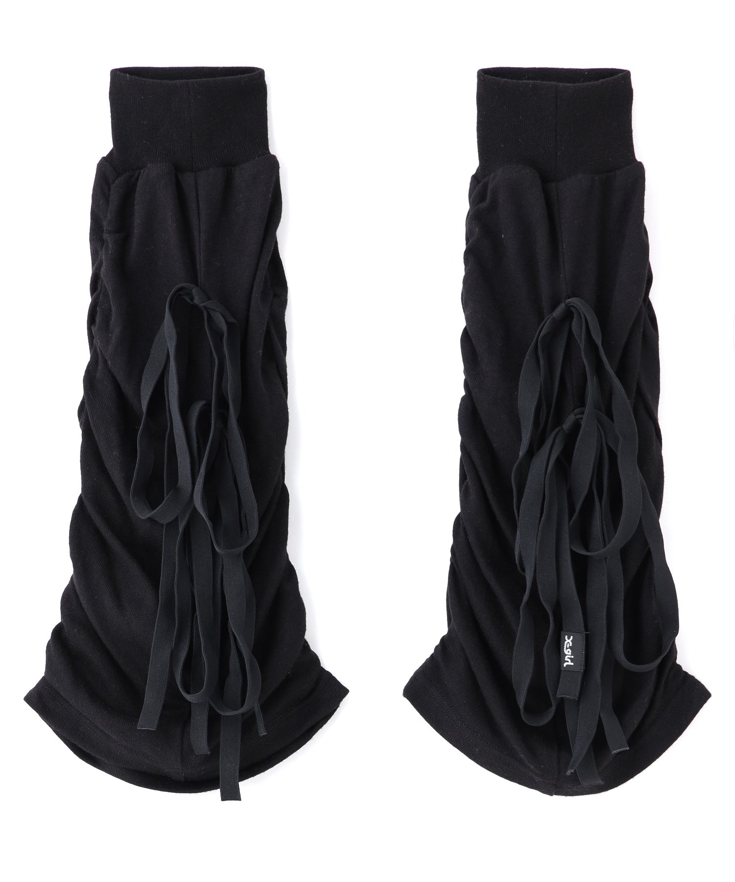 GATHERED LACE UP LEG WARMER