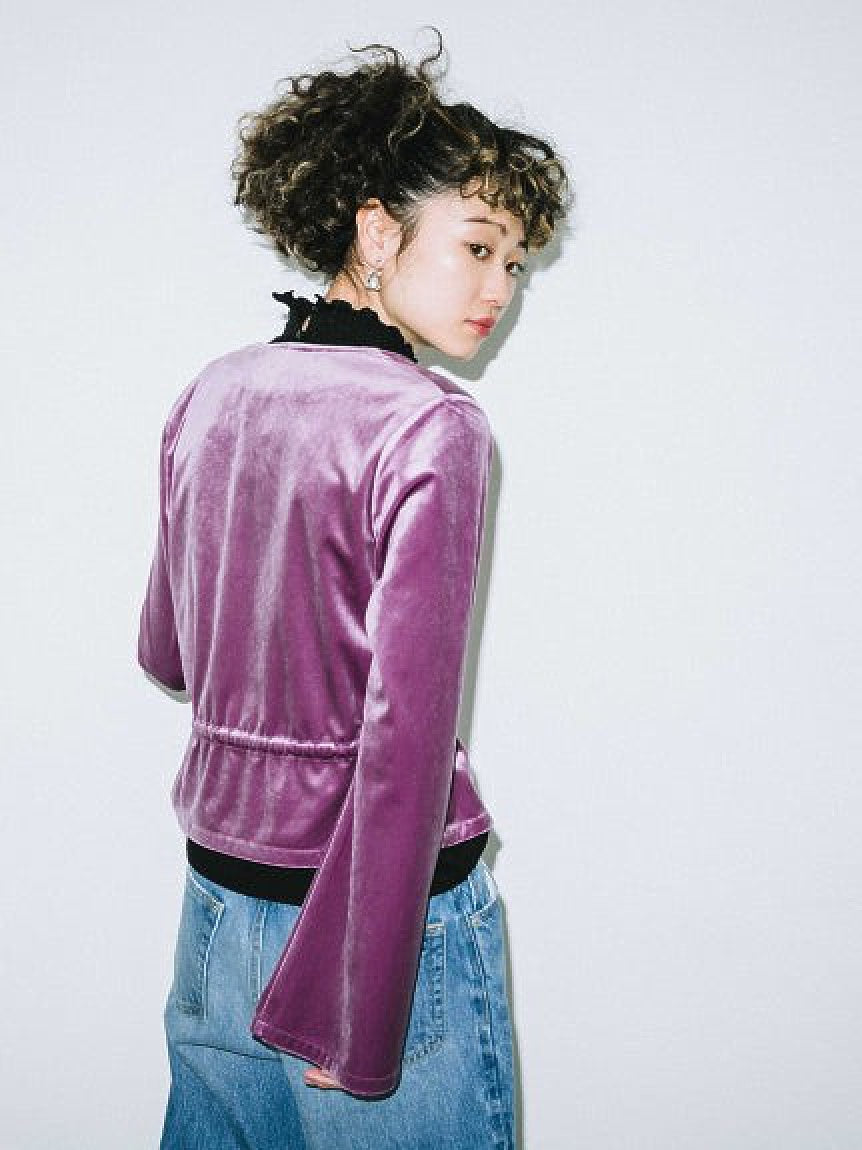 VELOUR CARDIGAN X-girl