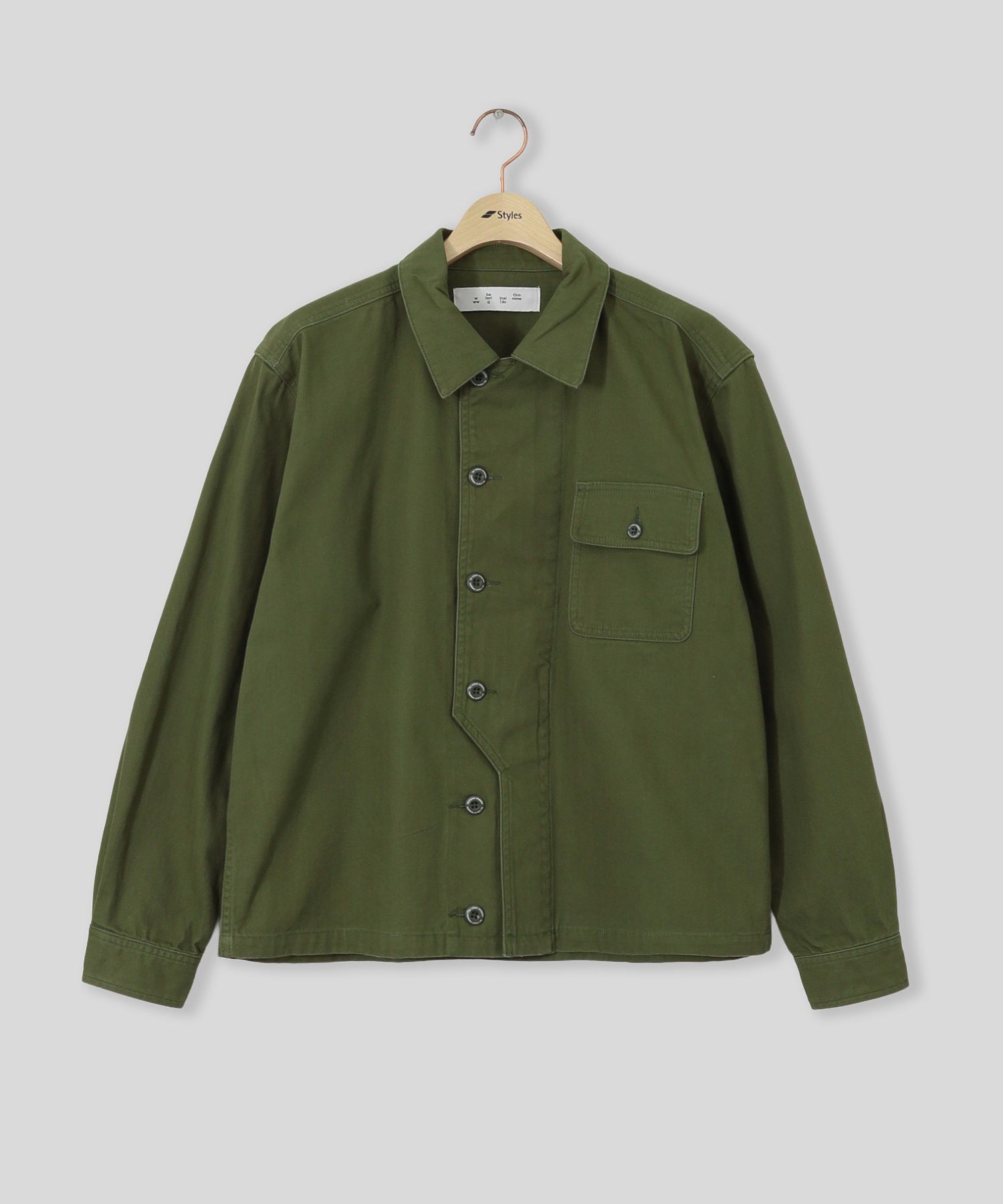 BAL/バル/CREW HERRINGBONE OVER SHIRT BAL-2186