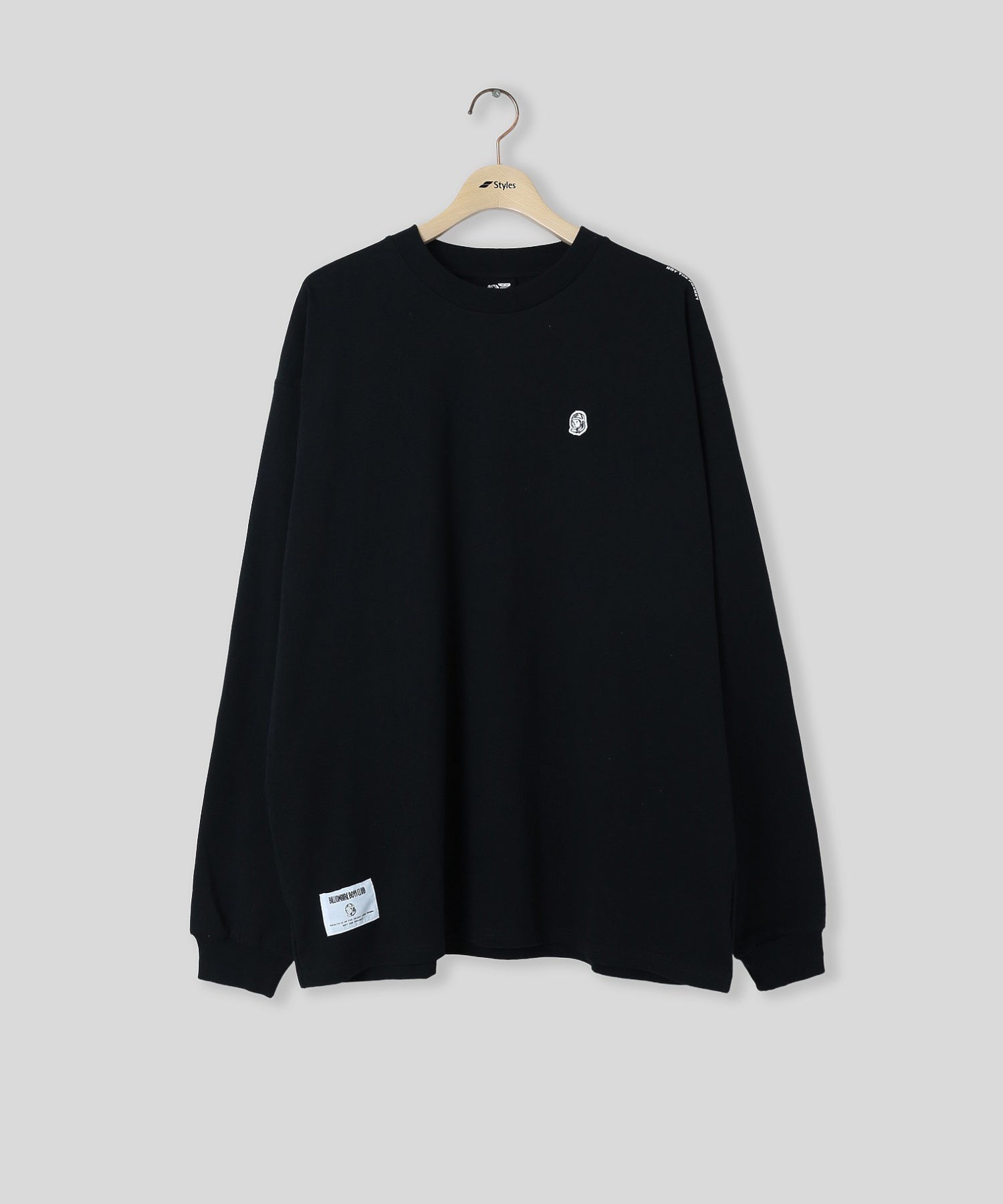 BILLIONAIRE BOYS CLUB/ビリオネア・ボーイズ・クラブ/COTTON LS T-SHIRT HELMET BBCJP261T002