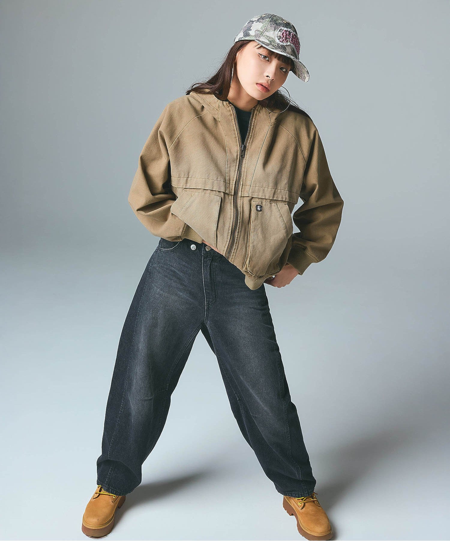 STUDDED LOGO PATCH 6PANEL CAP