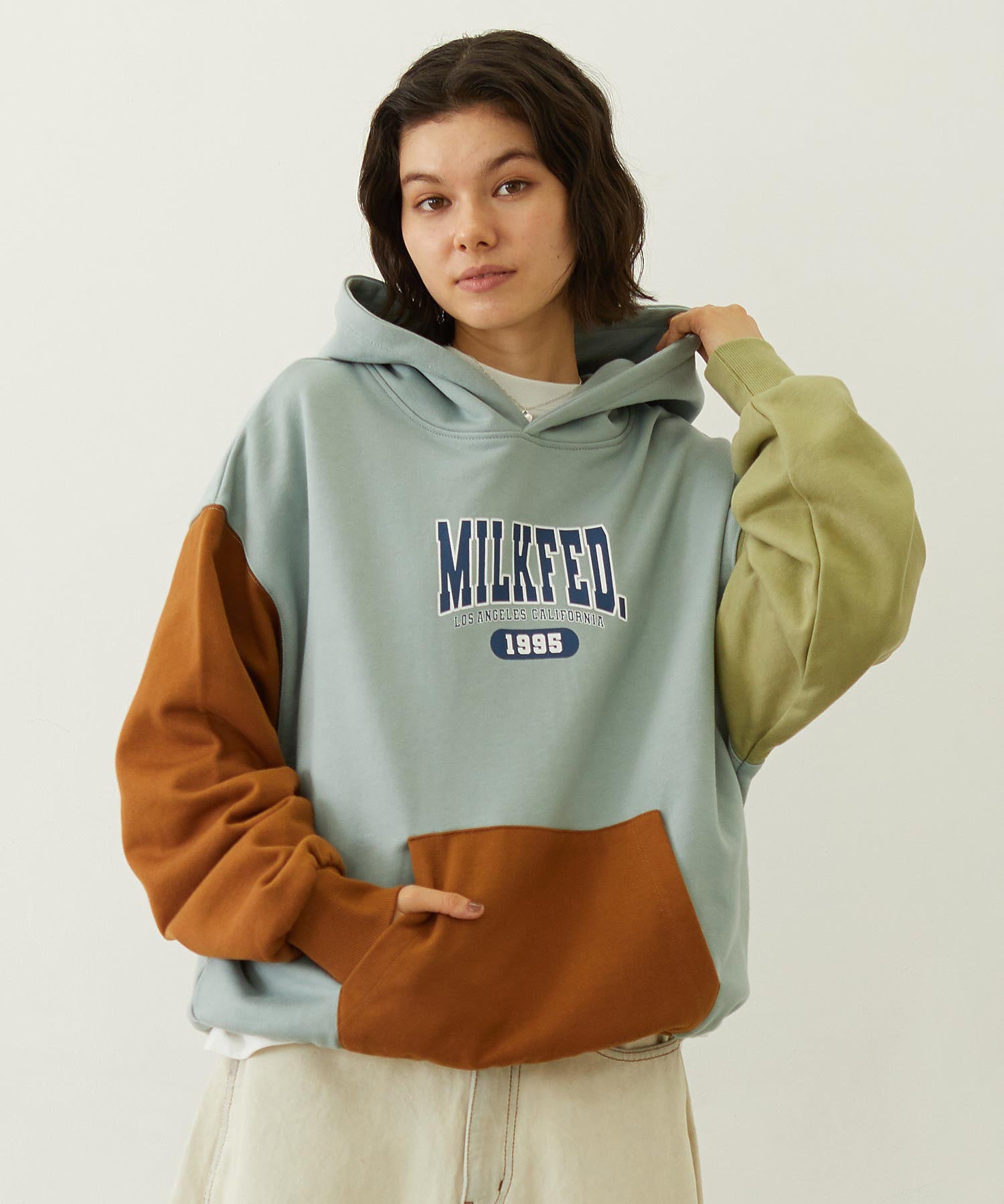 COLOR BLOCK SWEAT HOODIE