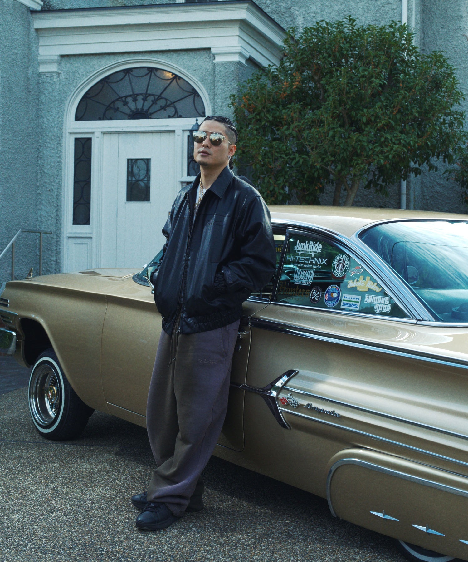 XLARGE×DexFilmz FAUX LEATHER JACKET