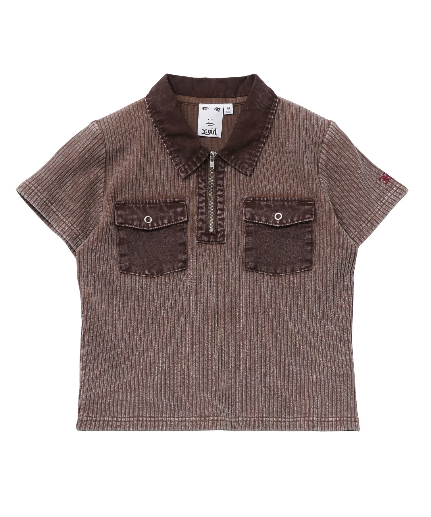 FADED WOVEN MIX TOP