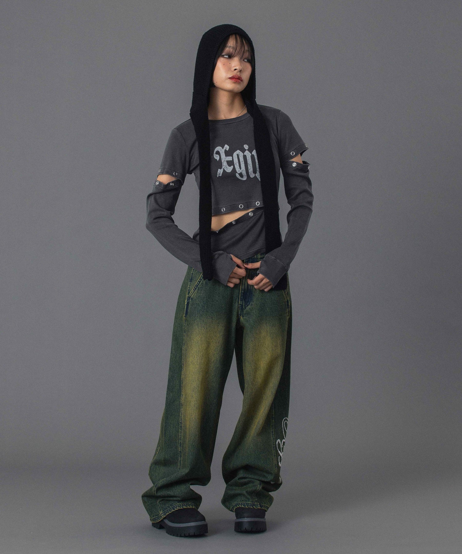 FADED MULTIWAY L/S TOP