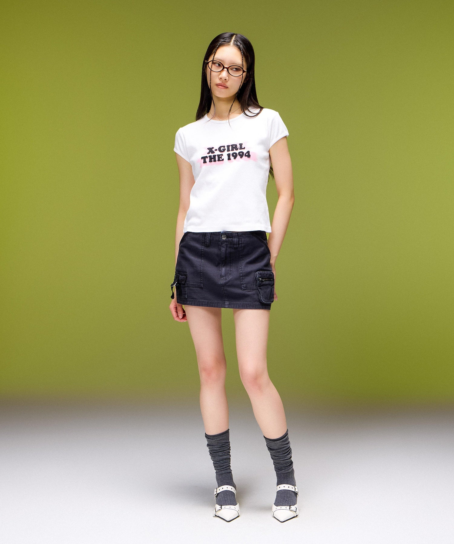 SPRAY AND PATCH S/S BABY TEE
